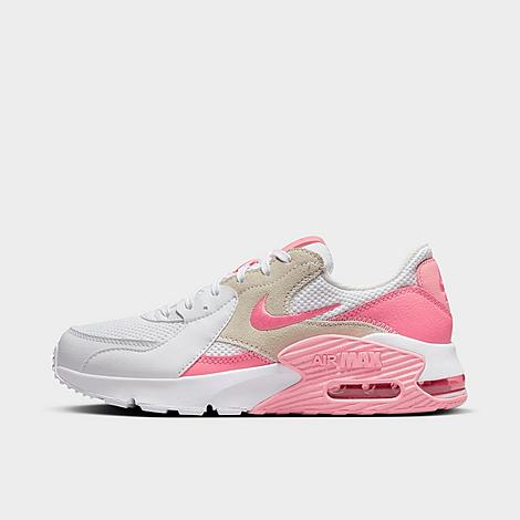 Nike Women's Air Max Excee Casual Sneakers From Finish Line In White/sea Coral/coral Chalk