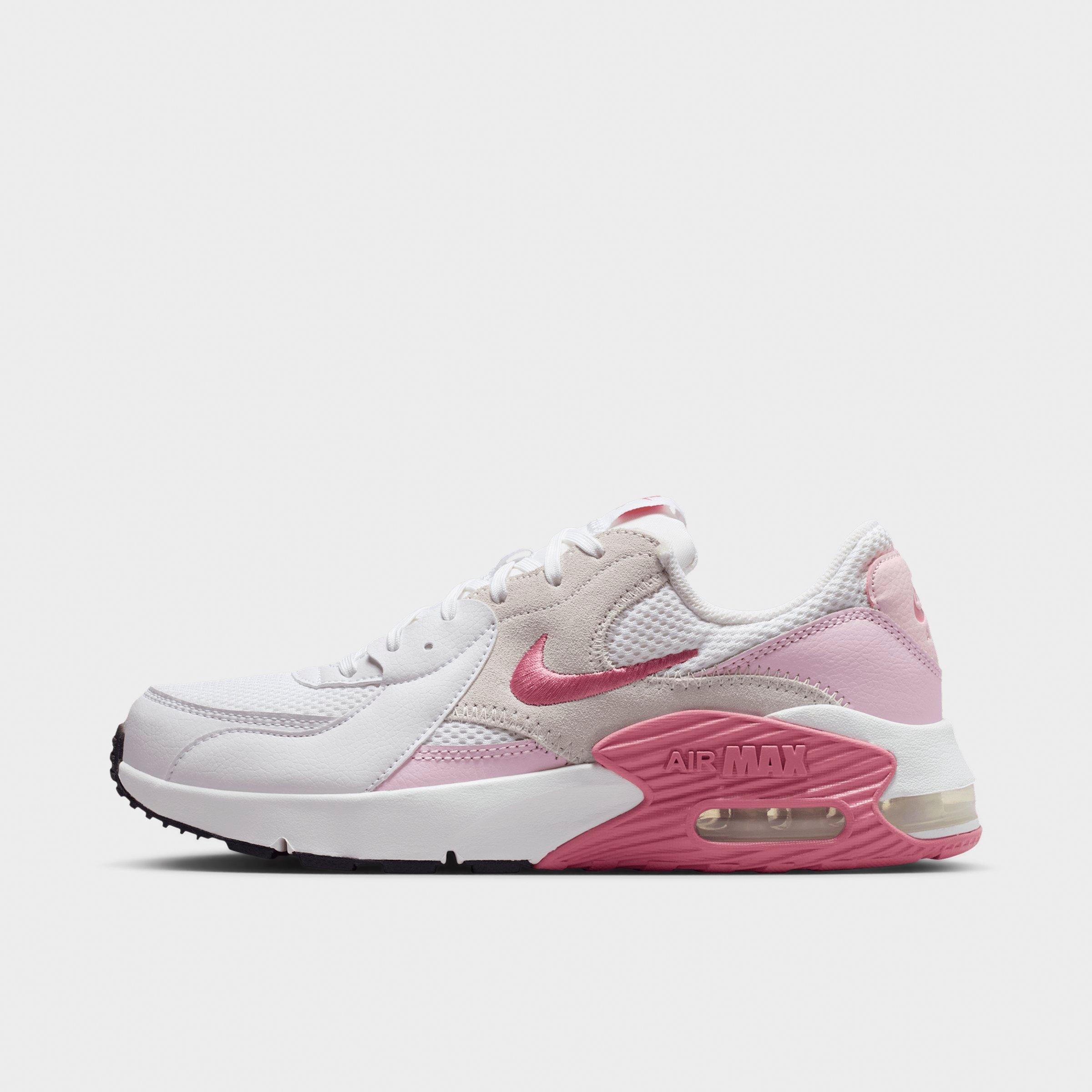 Nike Women's Air Max Excee Casual Shoes in White/Pink Foam/Platinum Tint Size: 10.5