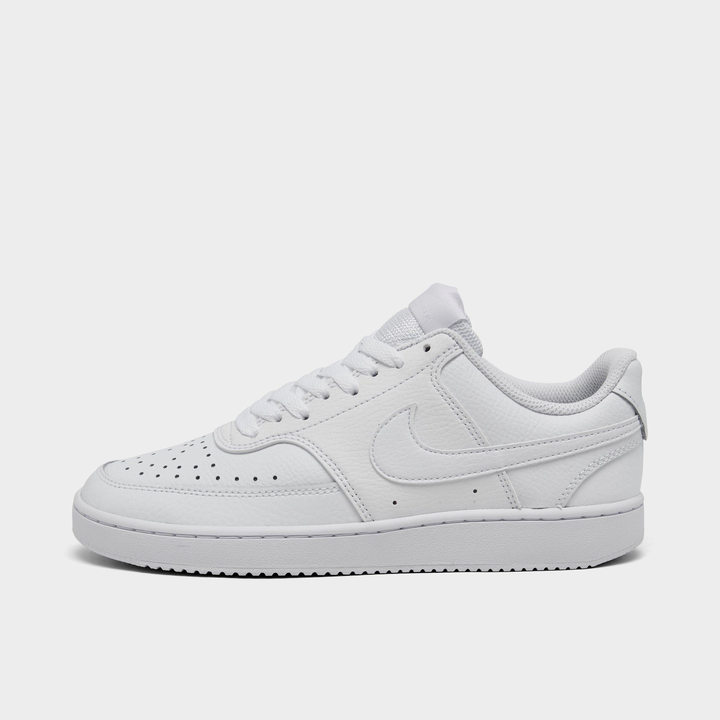 Nike Women’s Court Vision Low Casual Shoes in White/White/White Size: 9.0