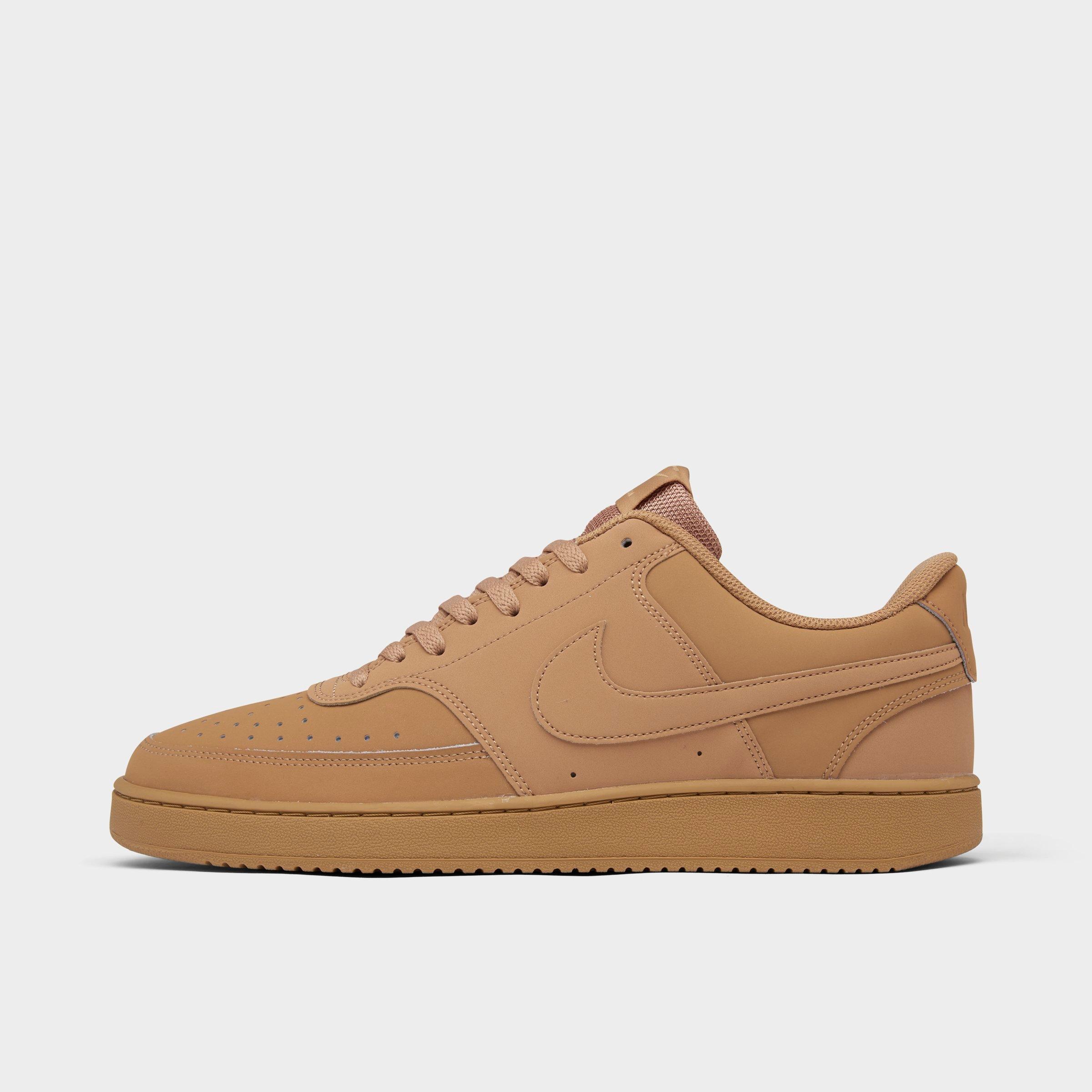 Nike Court Vision Low Shoes In Flax/flax/wheat Twine