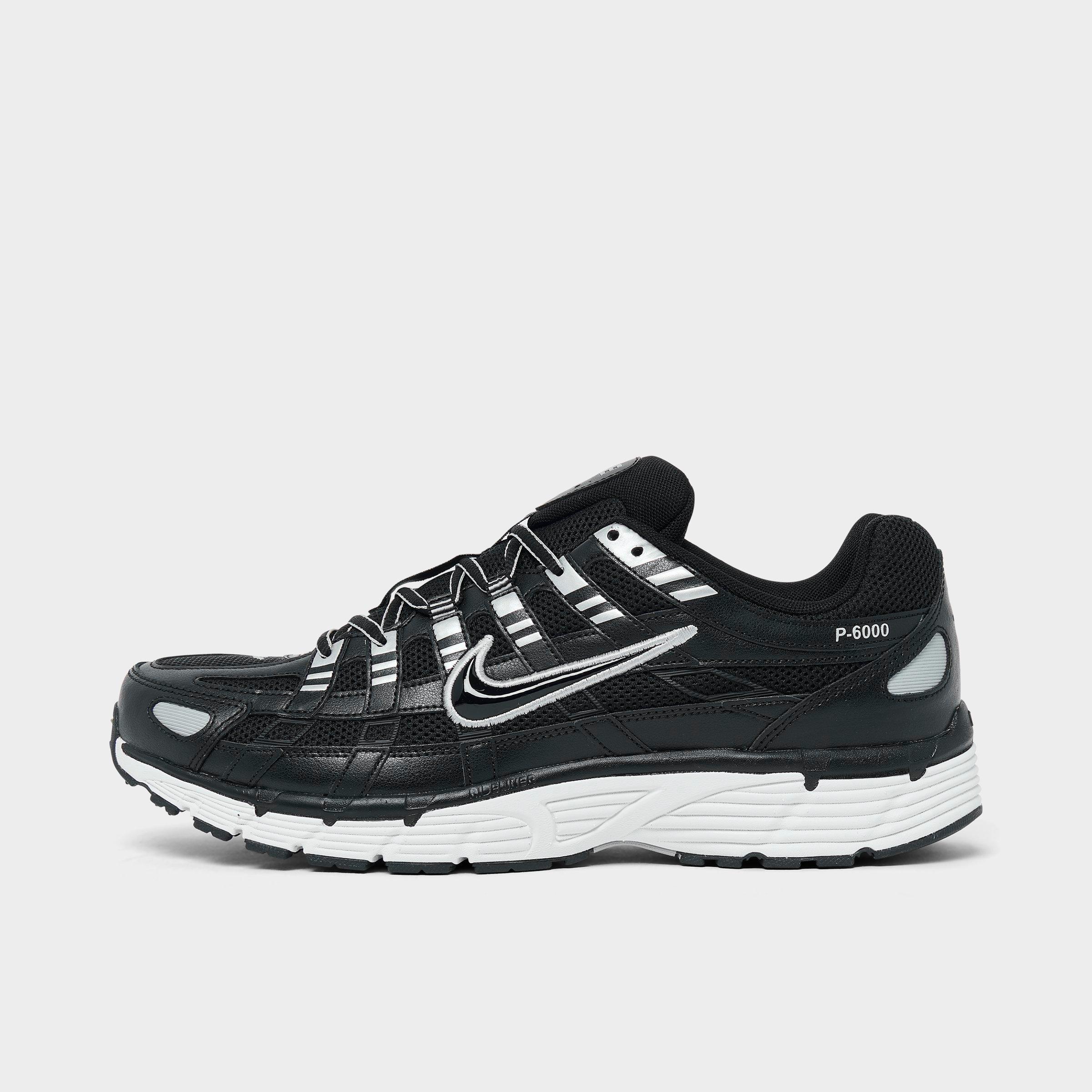 Nike Men's P-6000 Casual Shoes in Black/White/Metallic Silver Size: 7.5