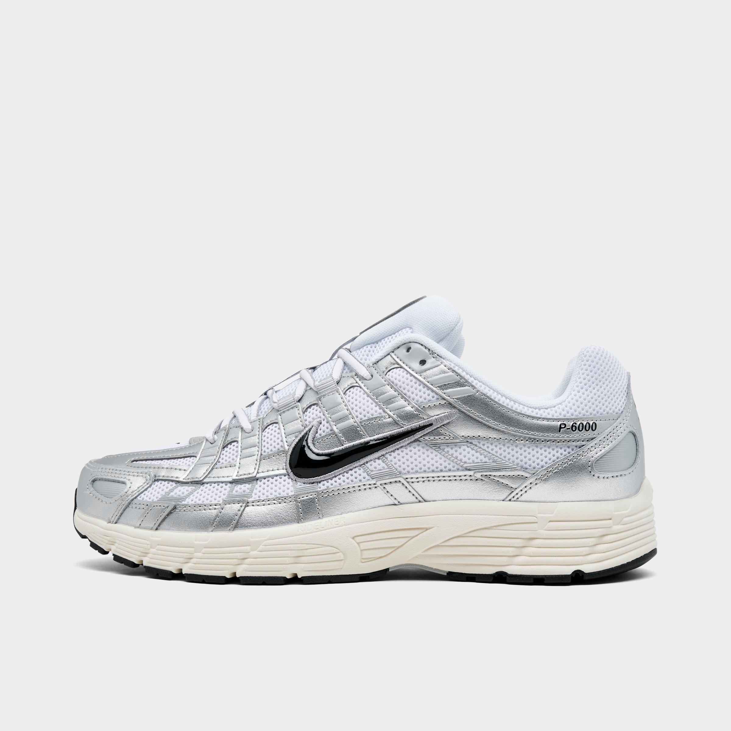 Nike Men's P-6000 Casual Shoes in Metallic/White Size 11.5 Leather
