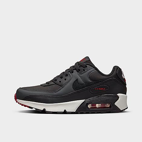 Nike Big Kids' Air Max 90 Casual Shoes In Anthracite/black/team Red/summit White/white