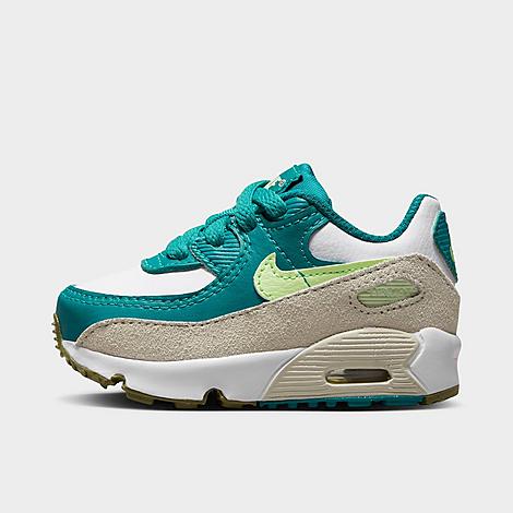 Nike Babies'  Kids' Toddler Air Max 90 Casual Shoes In White/bright Spruce/phantom/barely Volt