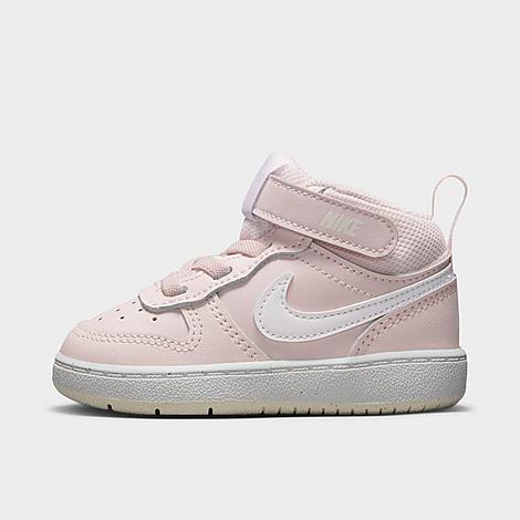 Nike Babies'  Kids' Toddler Court Borough Mid 2 Casual Shoes In Pearl Pink/white/summit White