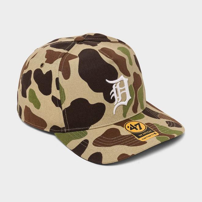 '47 x Carhartt Detroit Tigers MLB Duck Camo HITCH Snapback Hat