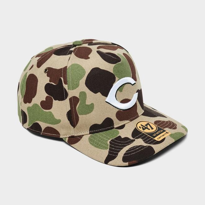 '47 x Carhartt Cincinnati Reds MLB Duck Camo HITCH Snapback Hat