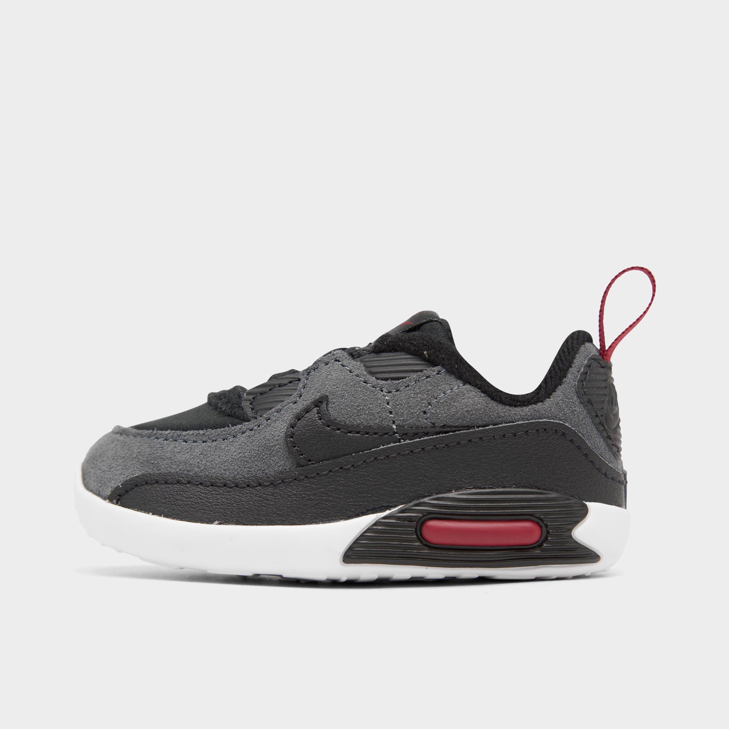 Nike Kids'  Girls' Infant Air Max 90 Crib Booties In Anthracite/black/team Red/white