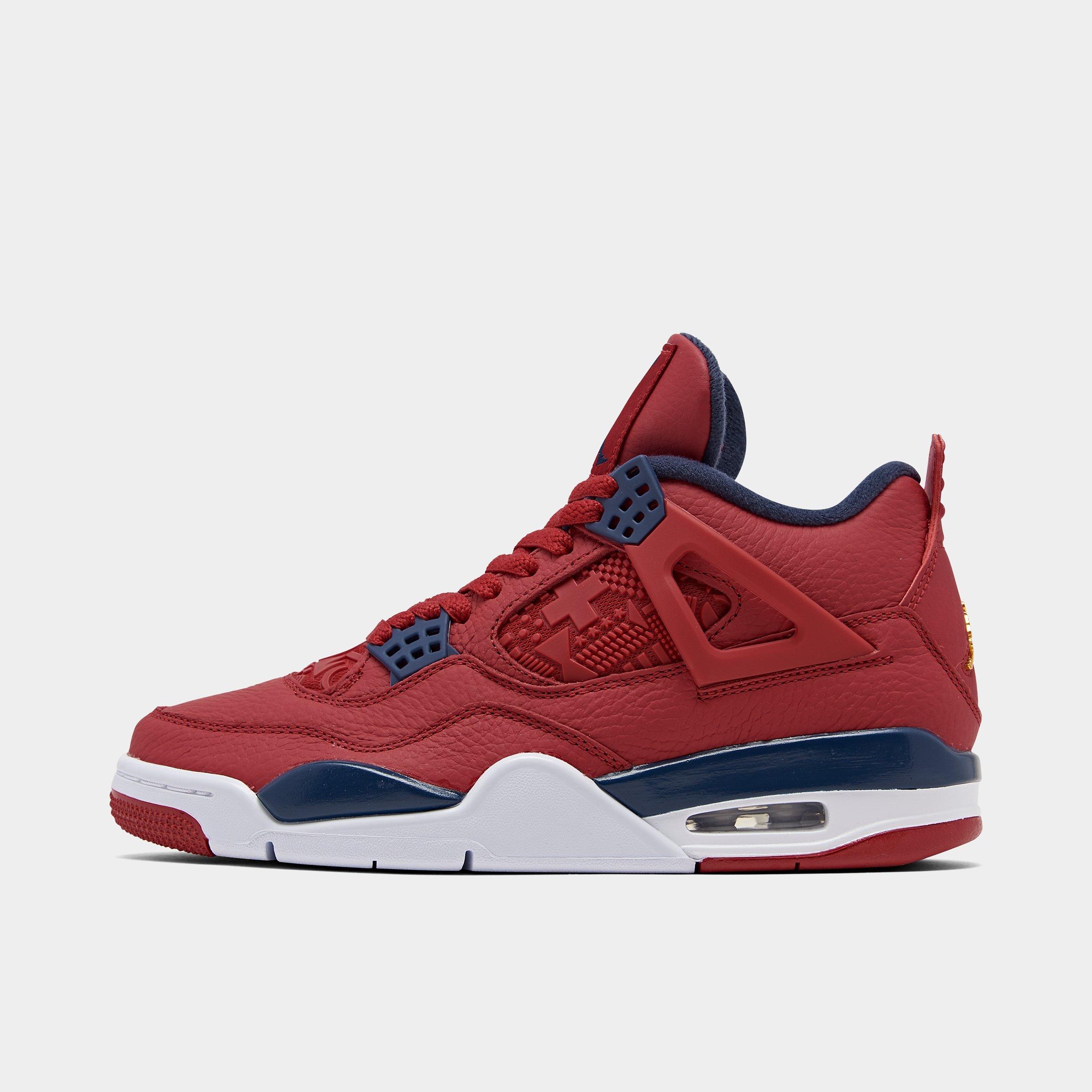 UPC 193149334188 product image for Men's Air Jordan Retro 4 SE Basketball Shoes in Red Size 10.5 Leather | upcitemdb.com