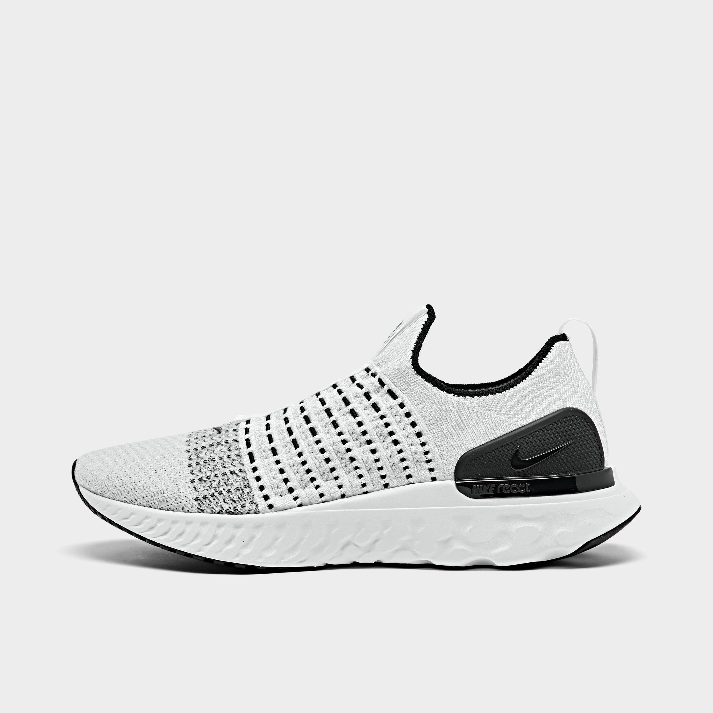 Nike Men's React Phantom Run Flyknit 2 Running Shoes in White/True White Size 6.0
