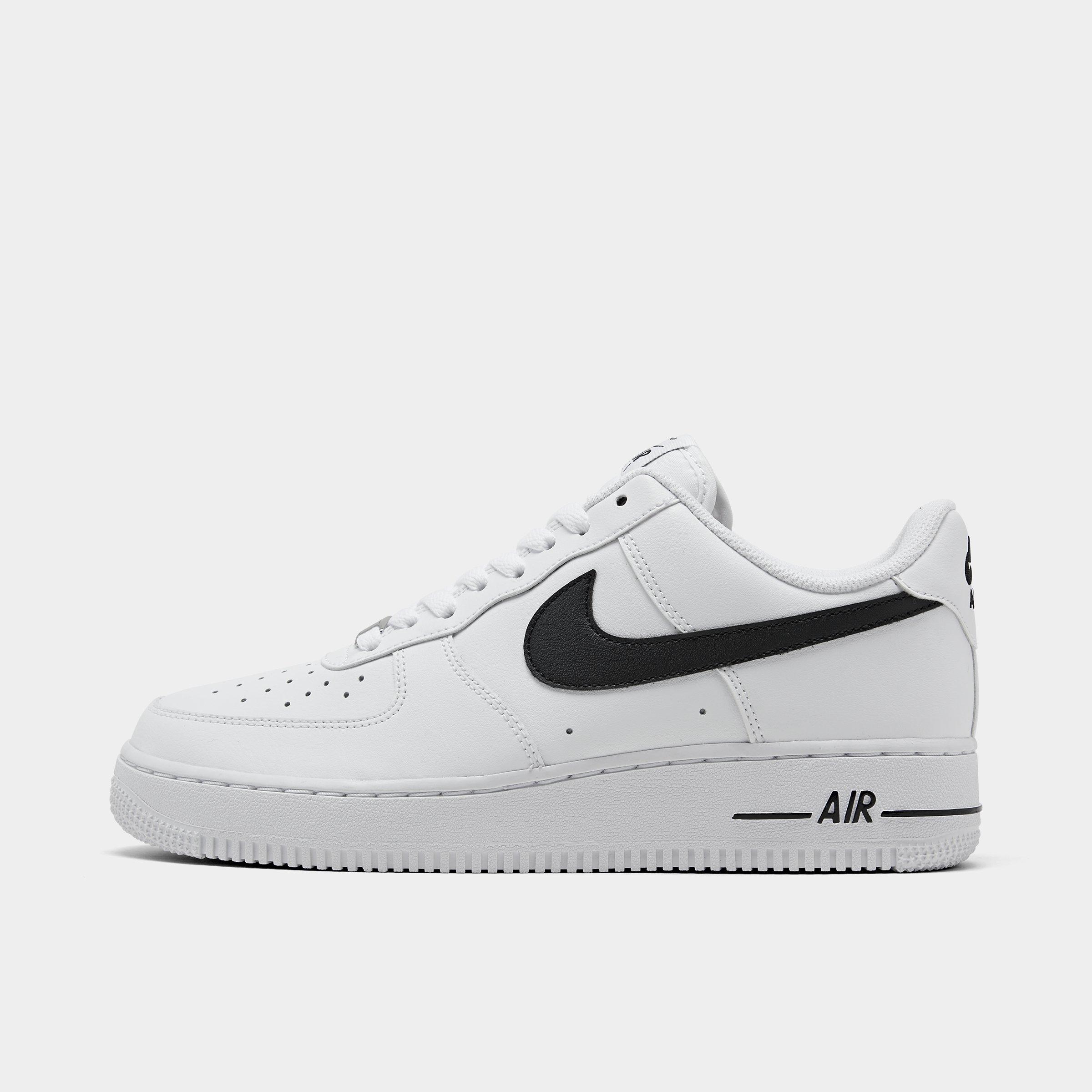white af1 black swoosh