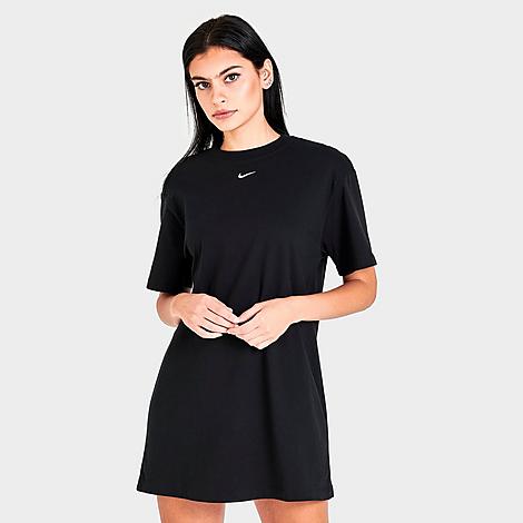 Nike Women's Sportswear Essential T-shirt Dress In Black/white