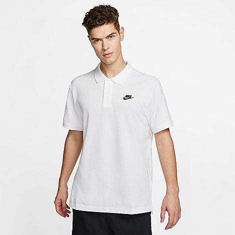 Shop Nike Men's Sportswear Logo Polo In White