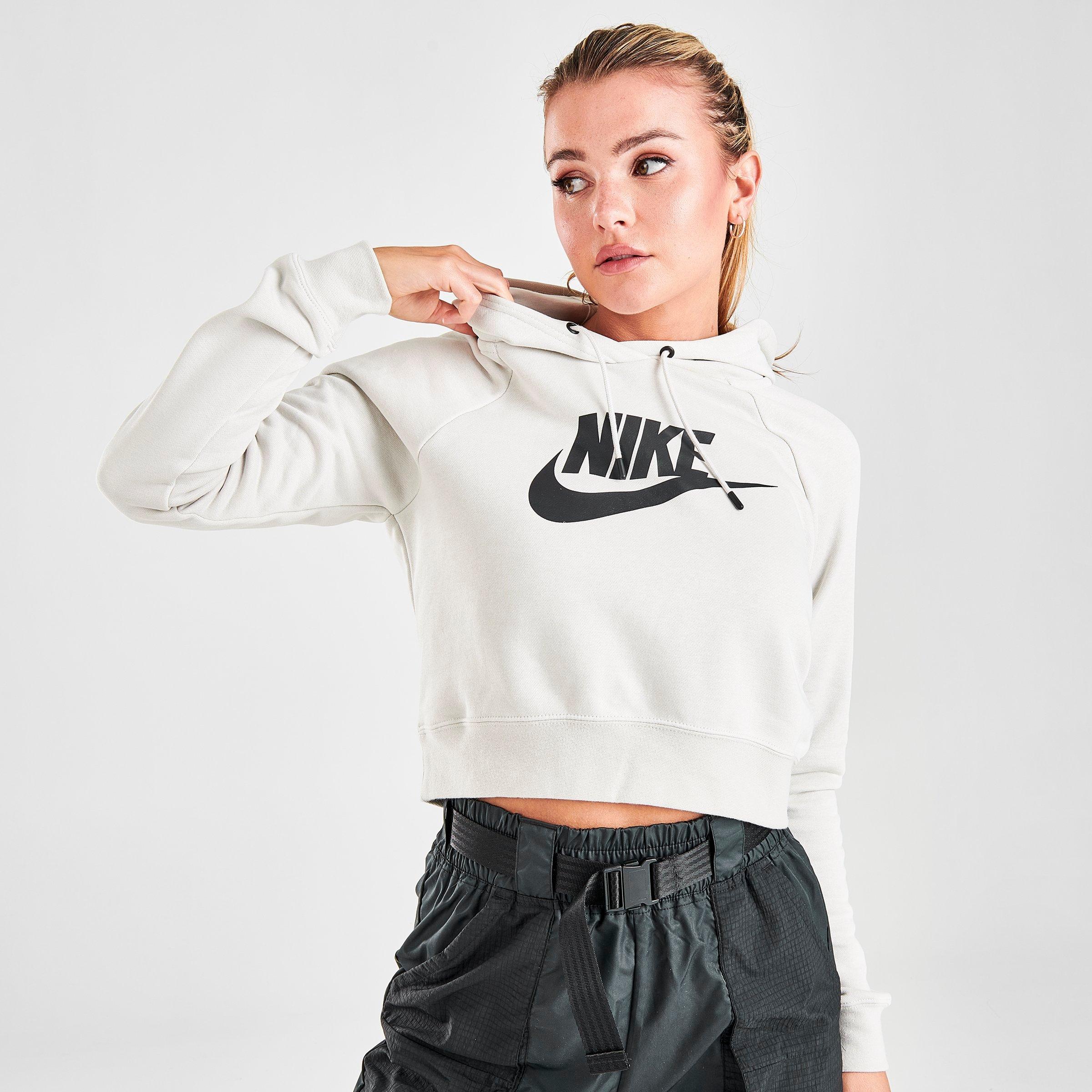 nike women's sportswear essential cropped hoodie