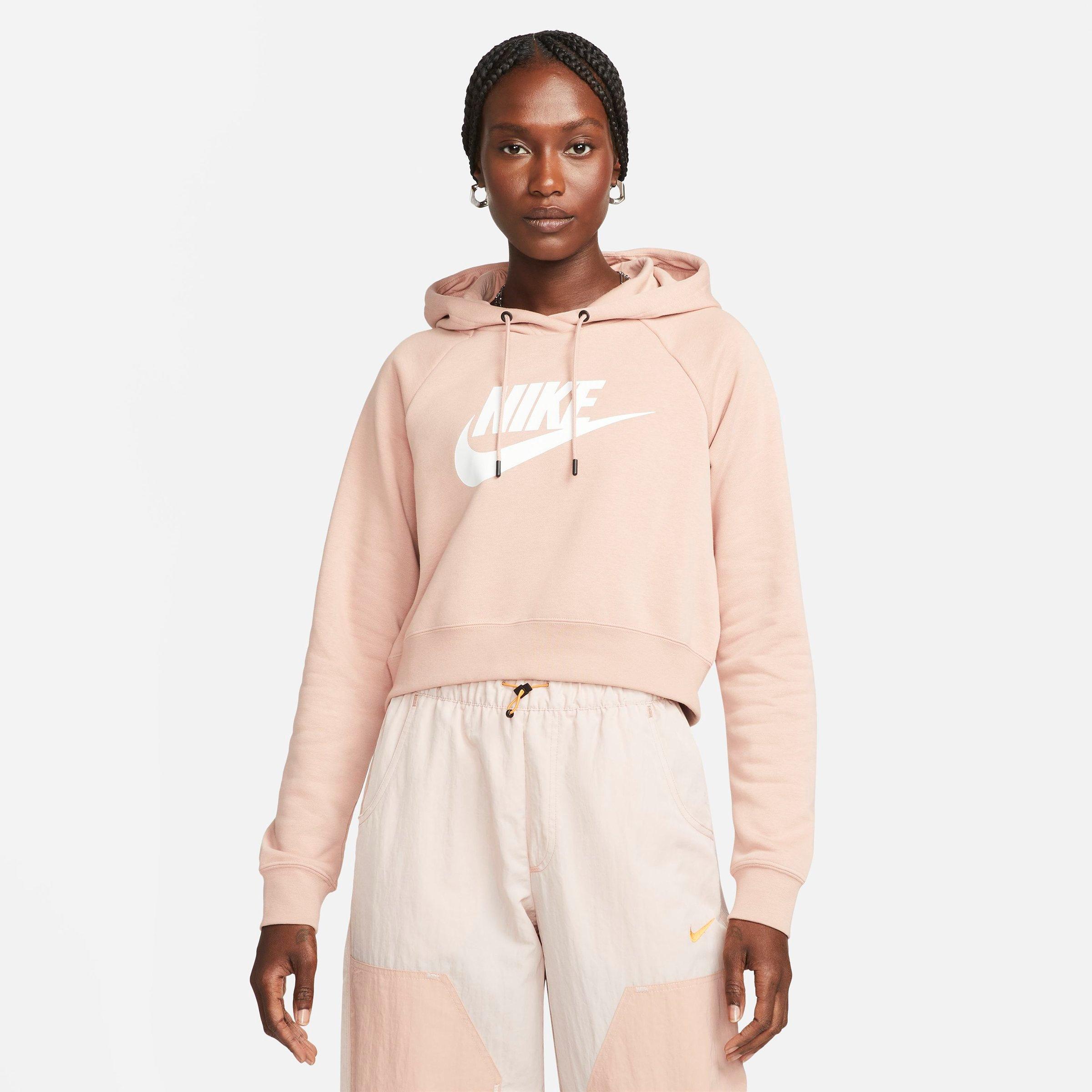 Nike women's sportswear hot sale essential cropped hoodie