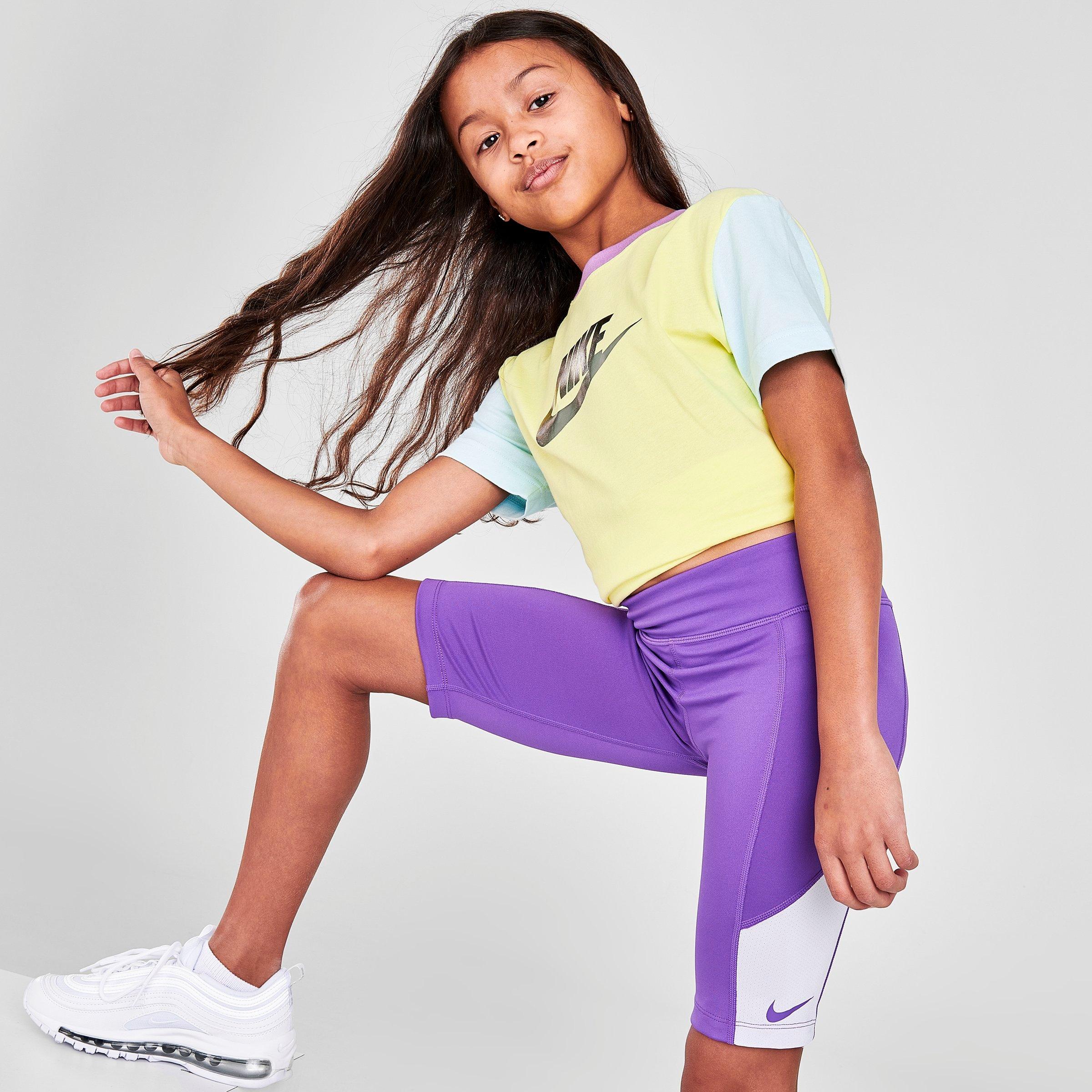 Nike Kids'  Girls' Trophy Training Shorts In Purple
