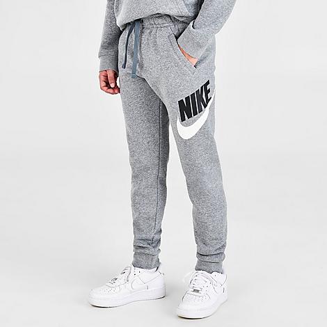 Nike Kids' Sportswear Club Fleece Jogger Pants In Carbon Heather/smoke Grey