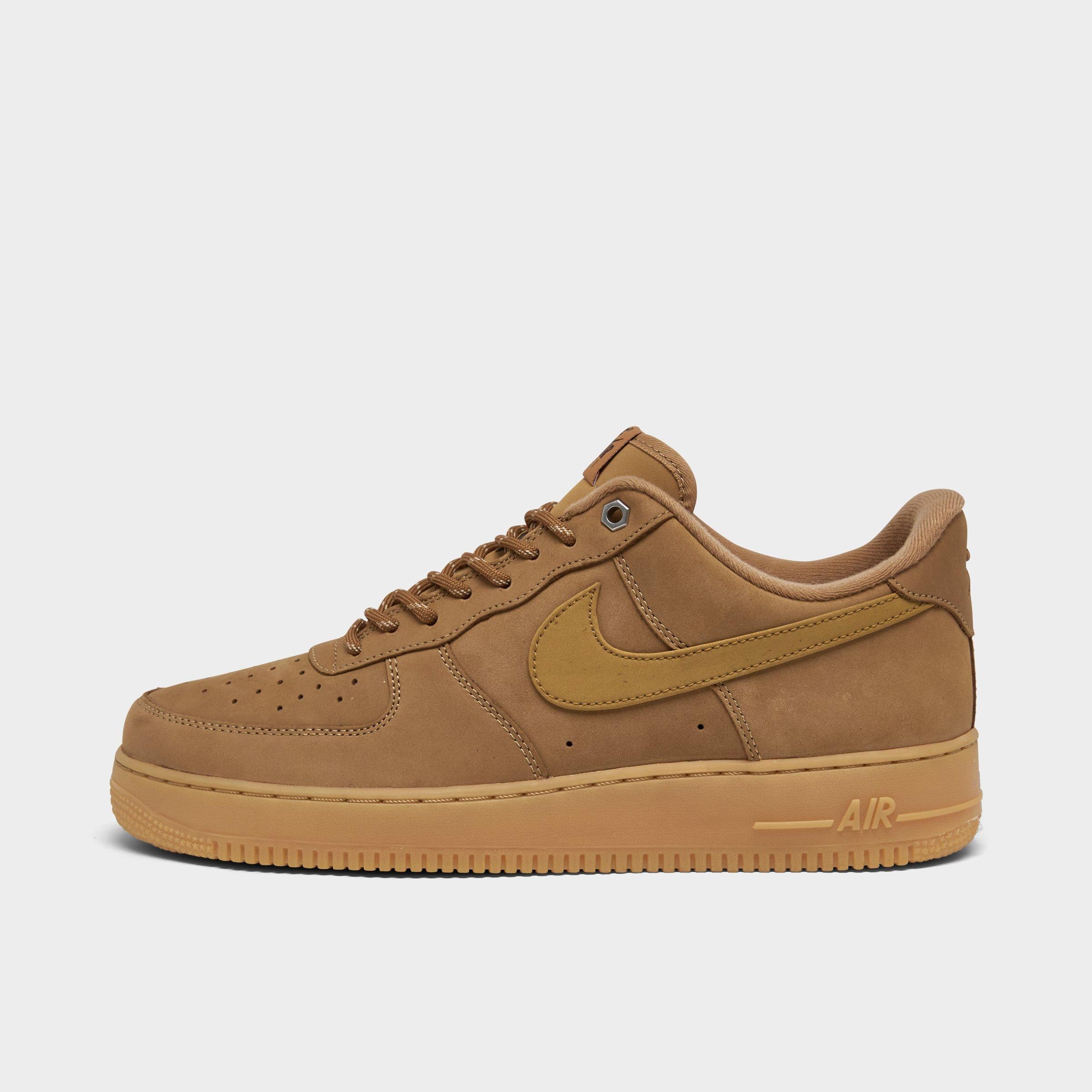 Nike Men's Air Force 1 '07 WB Casual Shoes in Brown/Flax Size 8