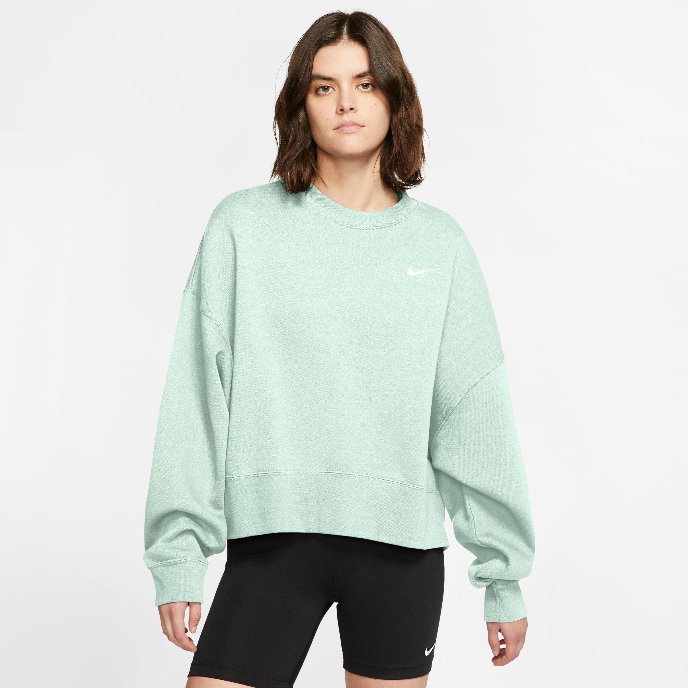 Nike Sportswear Crewneck Sweatshirt In Barely Green/white