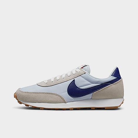 Nike Women's Daybreak Casual Shoes Size 5.0 Leather/nylon/suede In Pure Platinum/white/gum Light Brown/deep Royal Blue