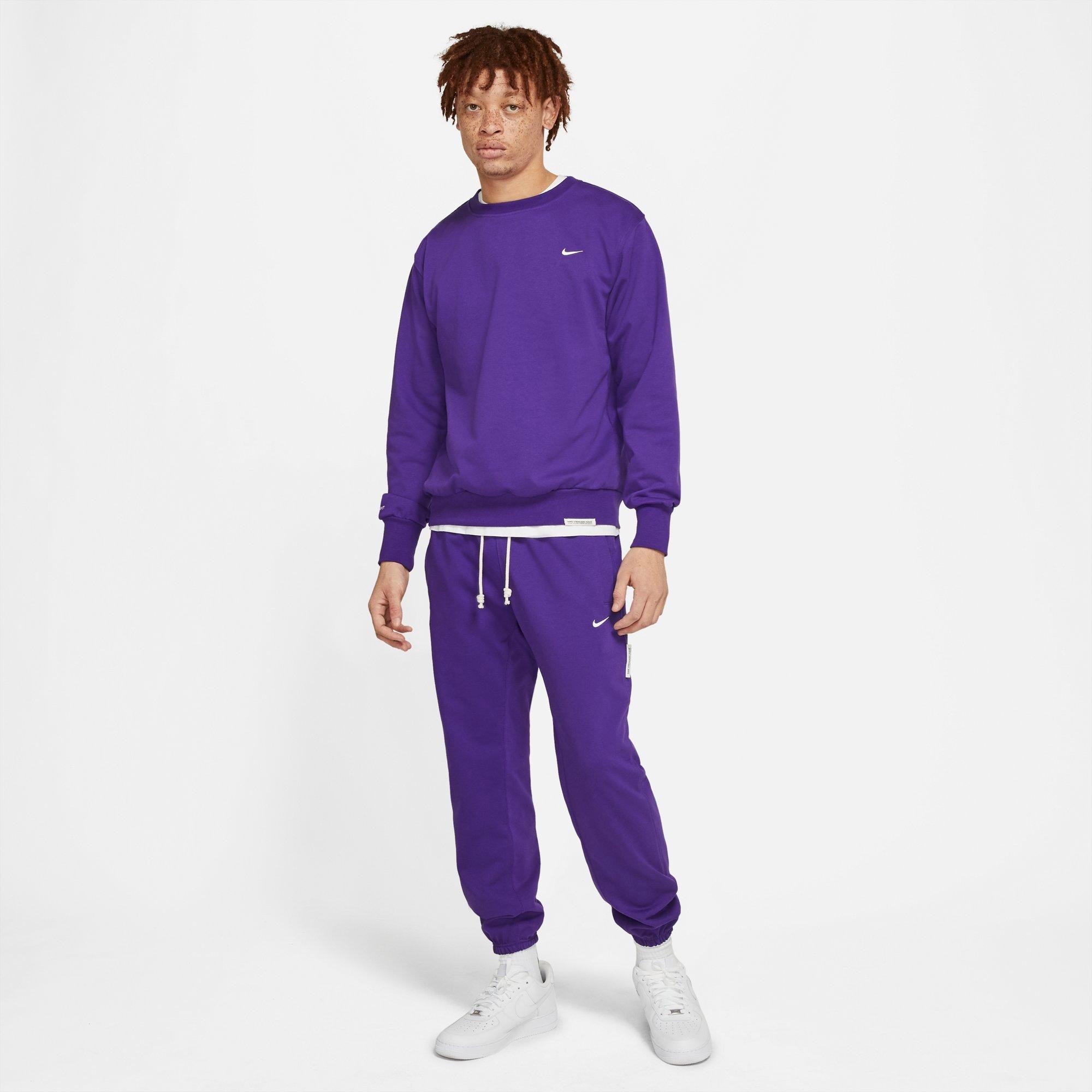Nike Men's Standard Issue Jogger Pants In Court Purple/pale Ivory