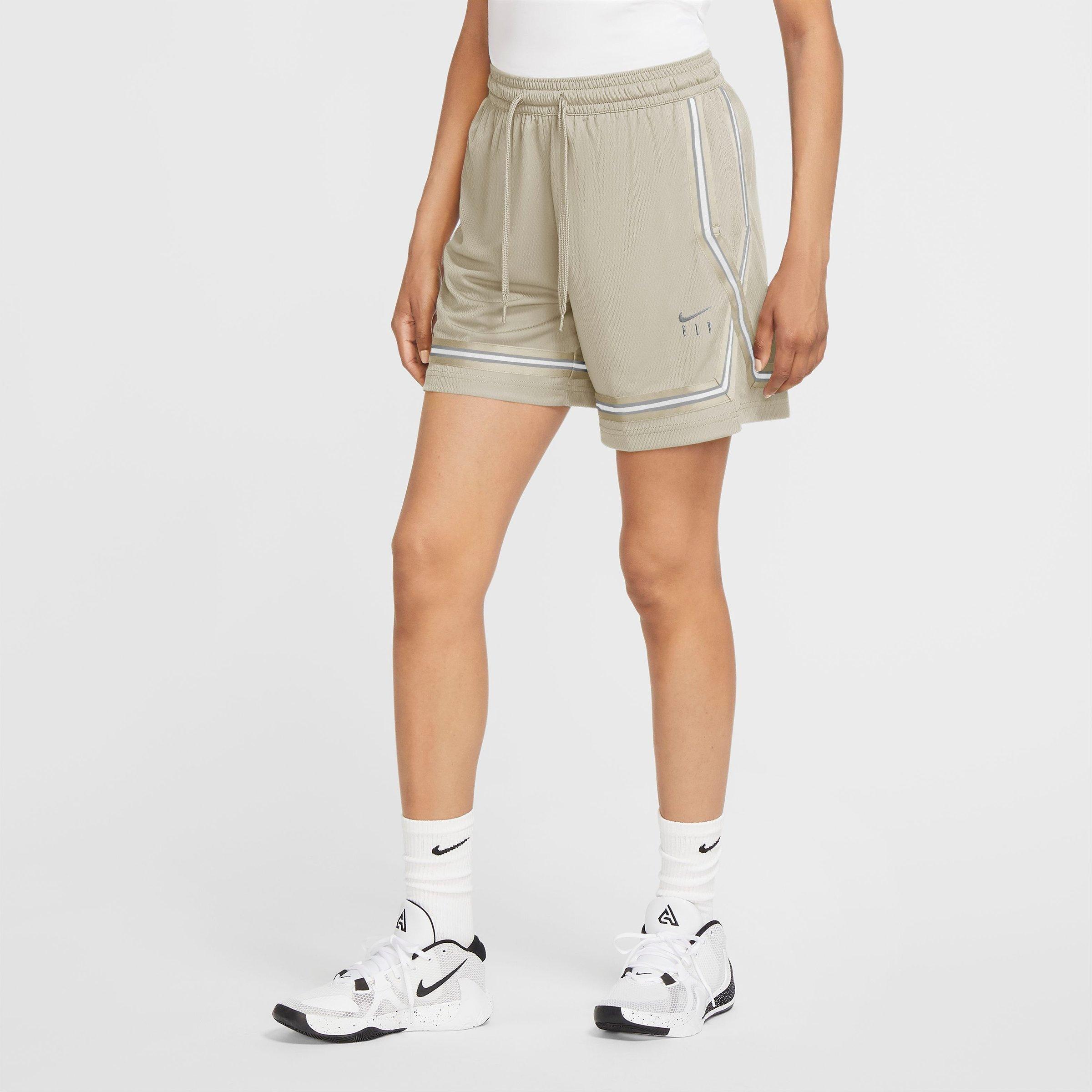 Nike Dri-fit Swoosh Fly Women's Basketball Shorts In Light Bone/white
