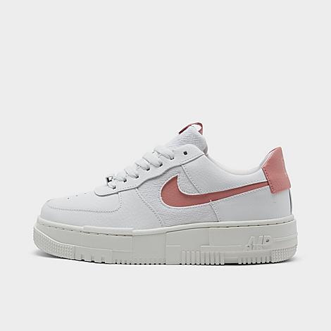 Nike Women's Air Force 1 Pixel Casual Shoes In Summit White/rust Pink/summit White