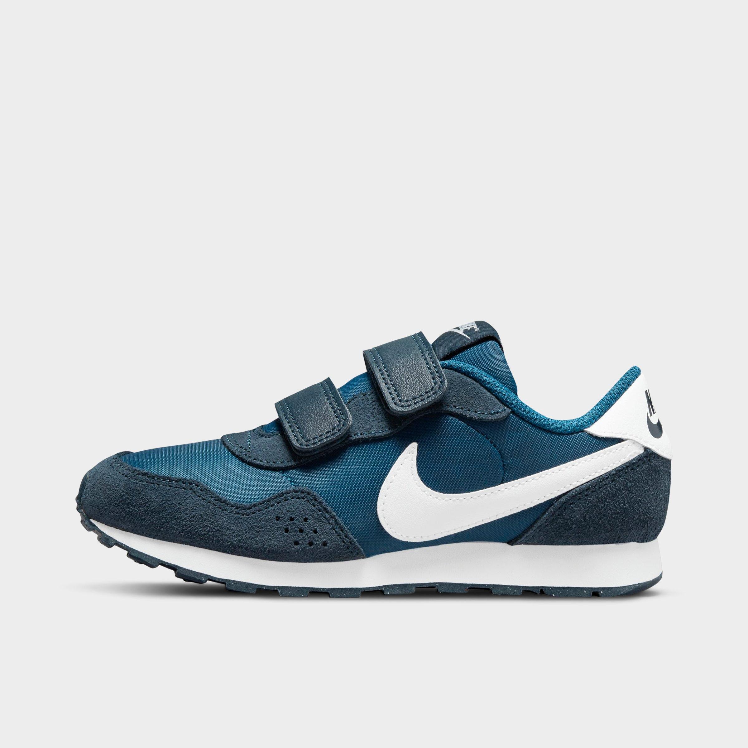 Nike Boys' Little Kids' Md Valiant Hook-and-loop Casual Shoes In Marina/white/armory Navy