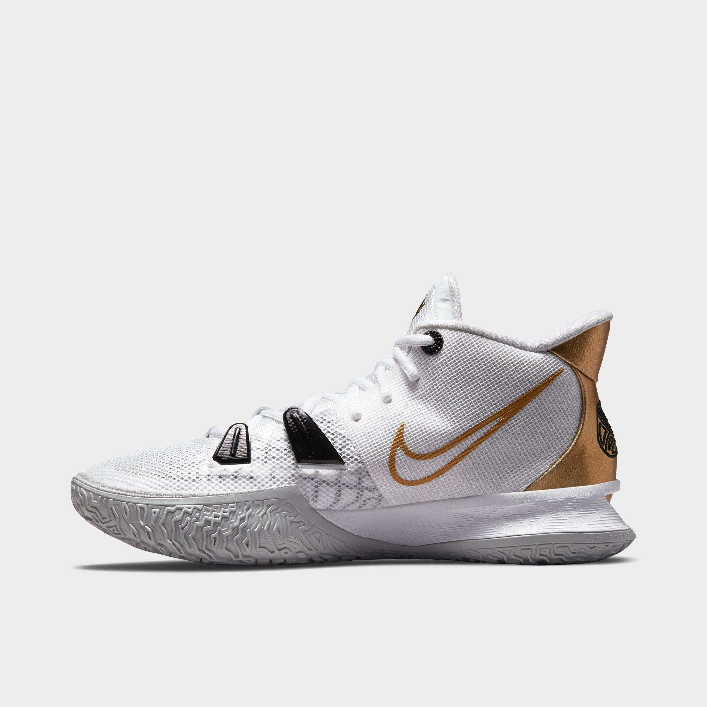 nike basketball shoes gold and black