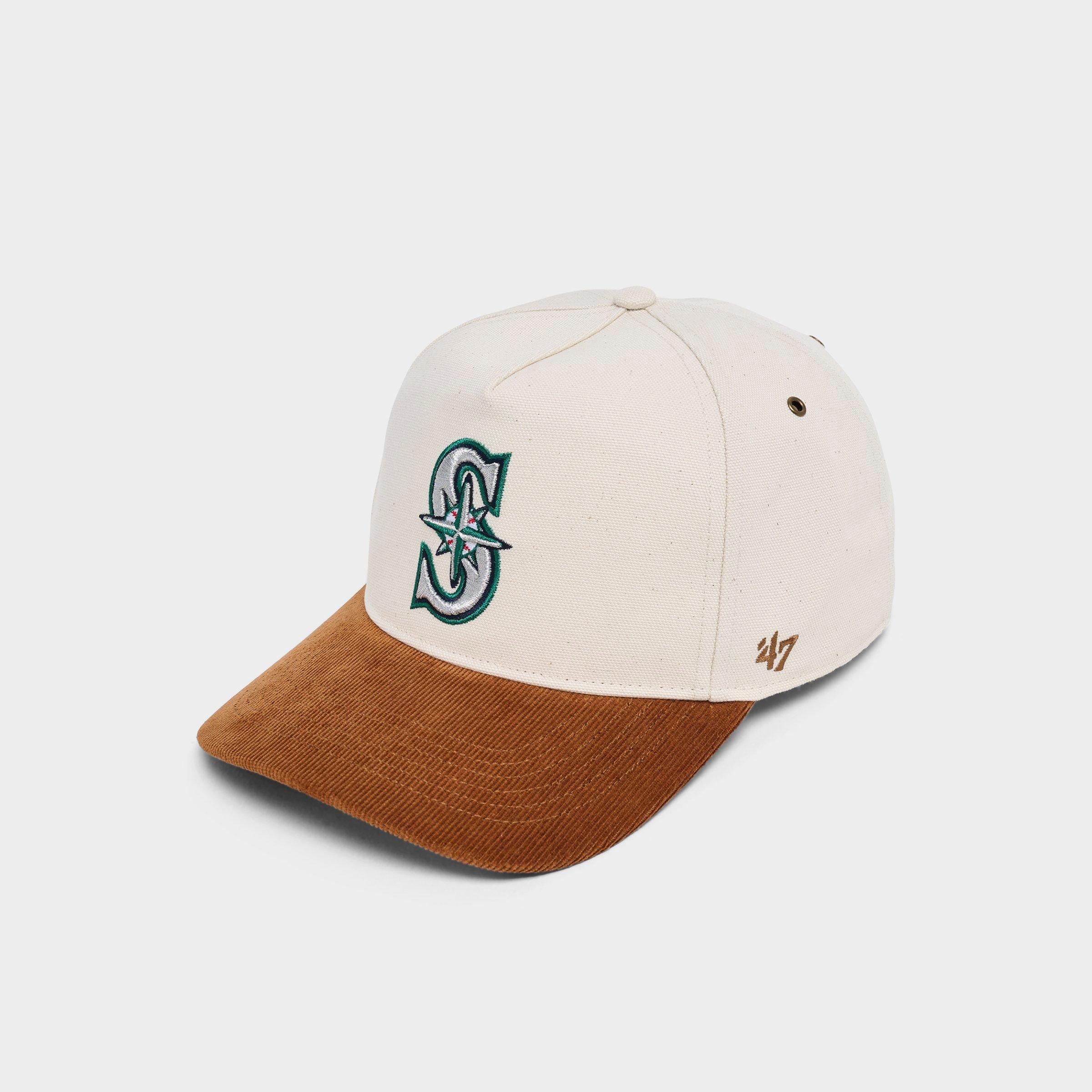 47 Brand '47 x Carhartt Seattle Mariners MLB Undyed HITCH Snapback Hat in Natural/Brown