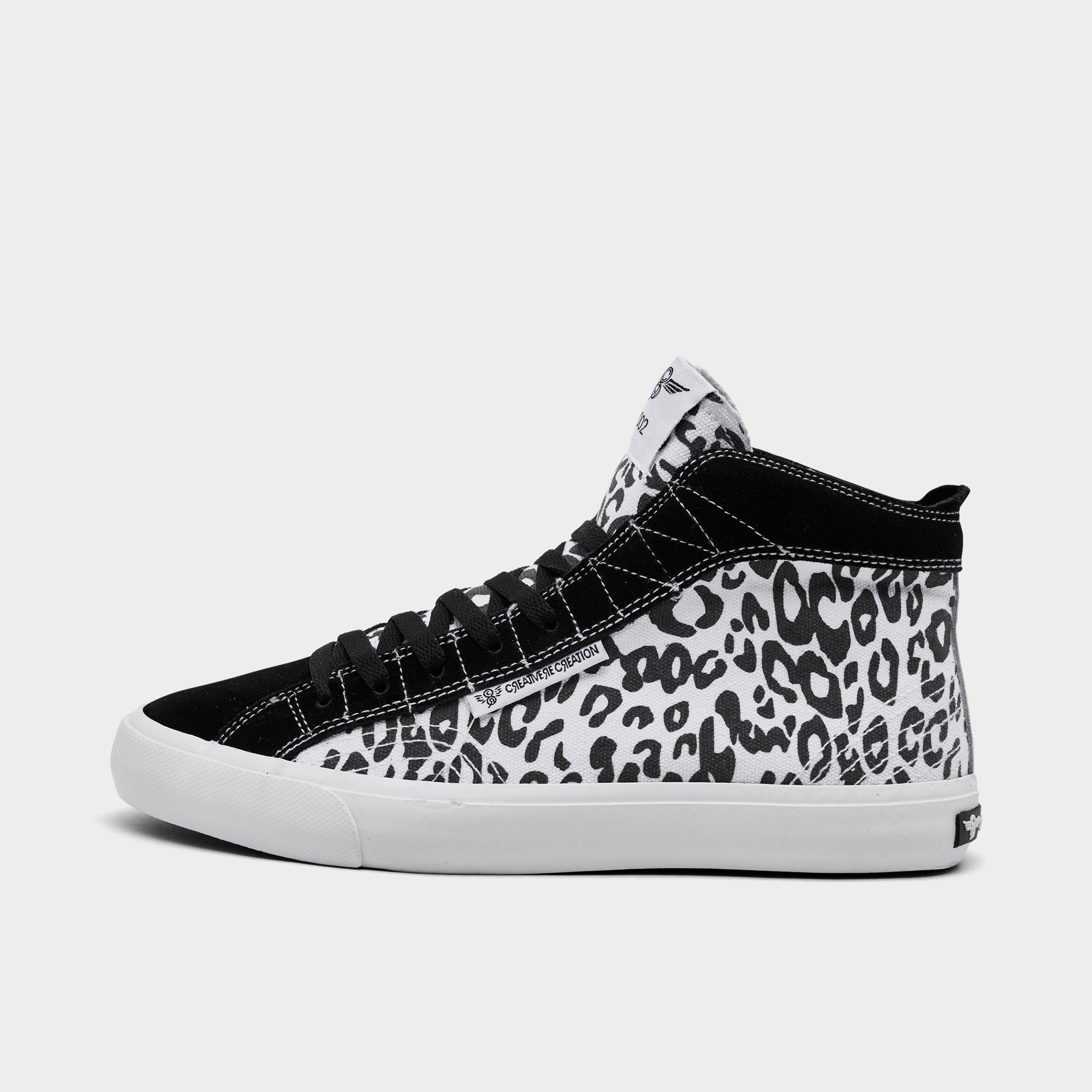 Women's Creative Recreation Helious Hi Casual Shoes in White/Black Size: 9.5