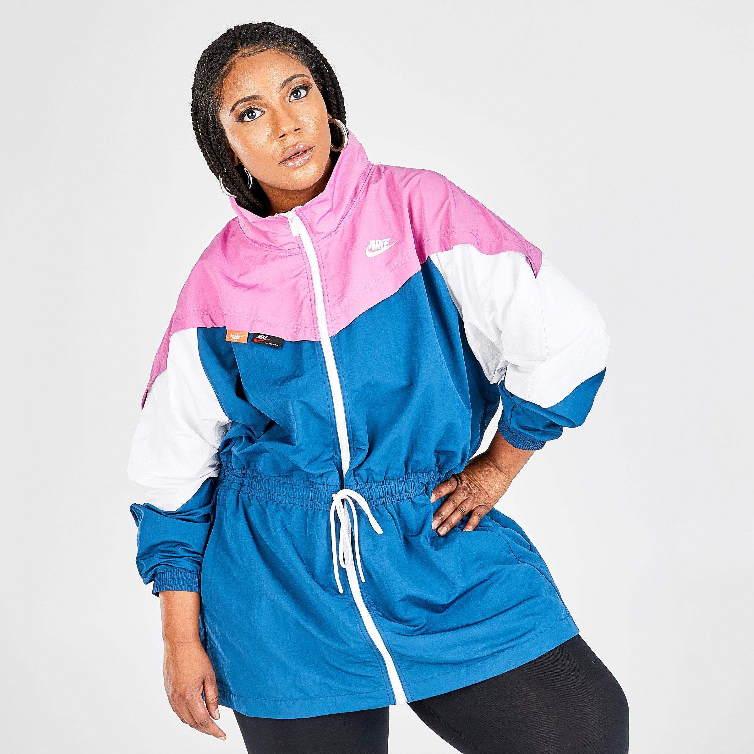 women's nike colorblock hooded track jacket