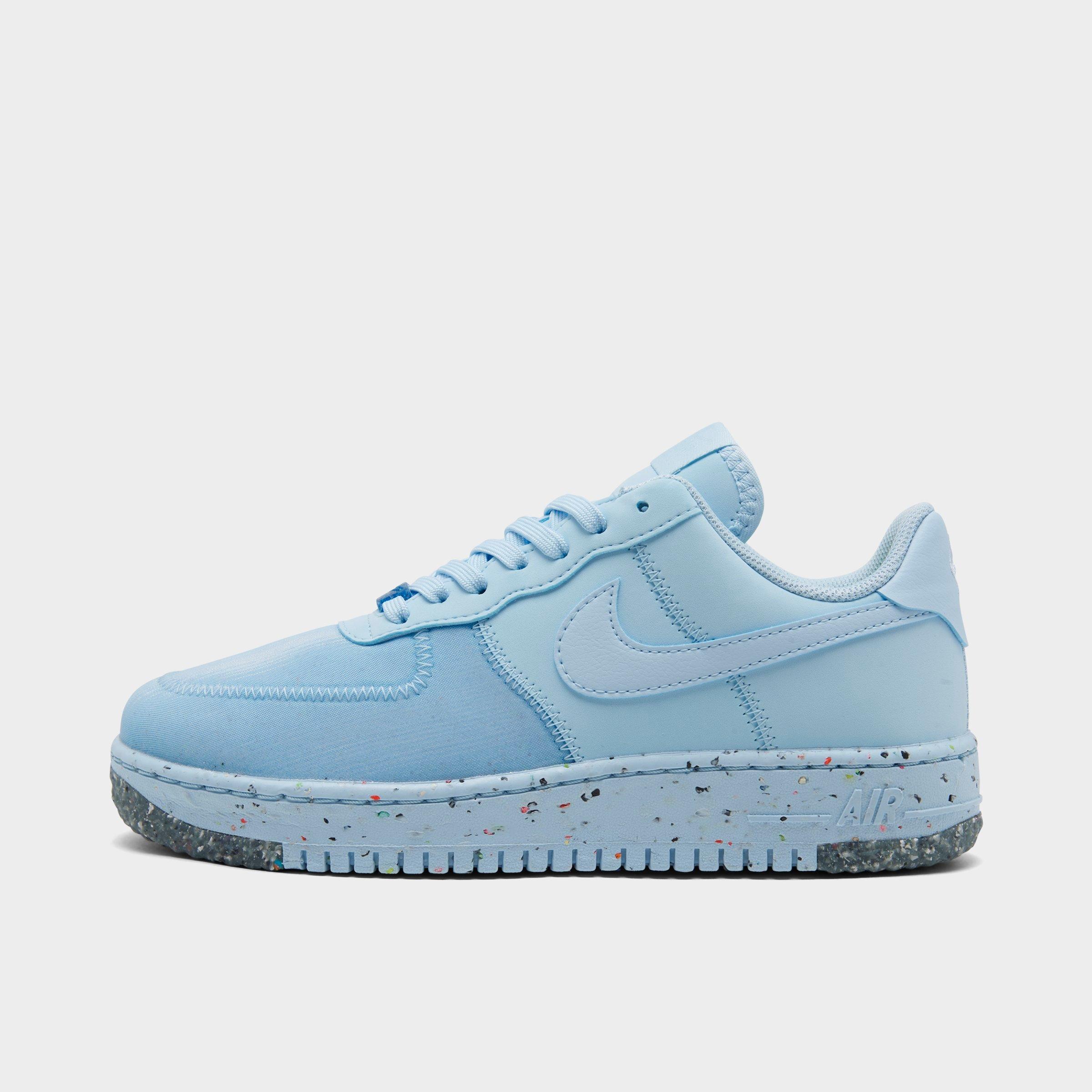 Nike Women's Air Force 1 Crater Casual Shoes In Chambray Blue/chambray Blue