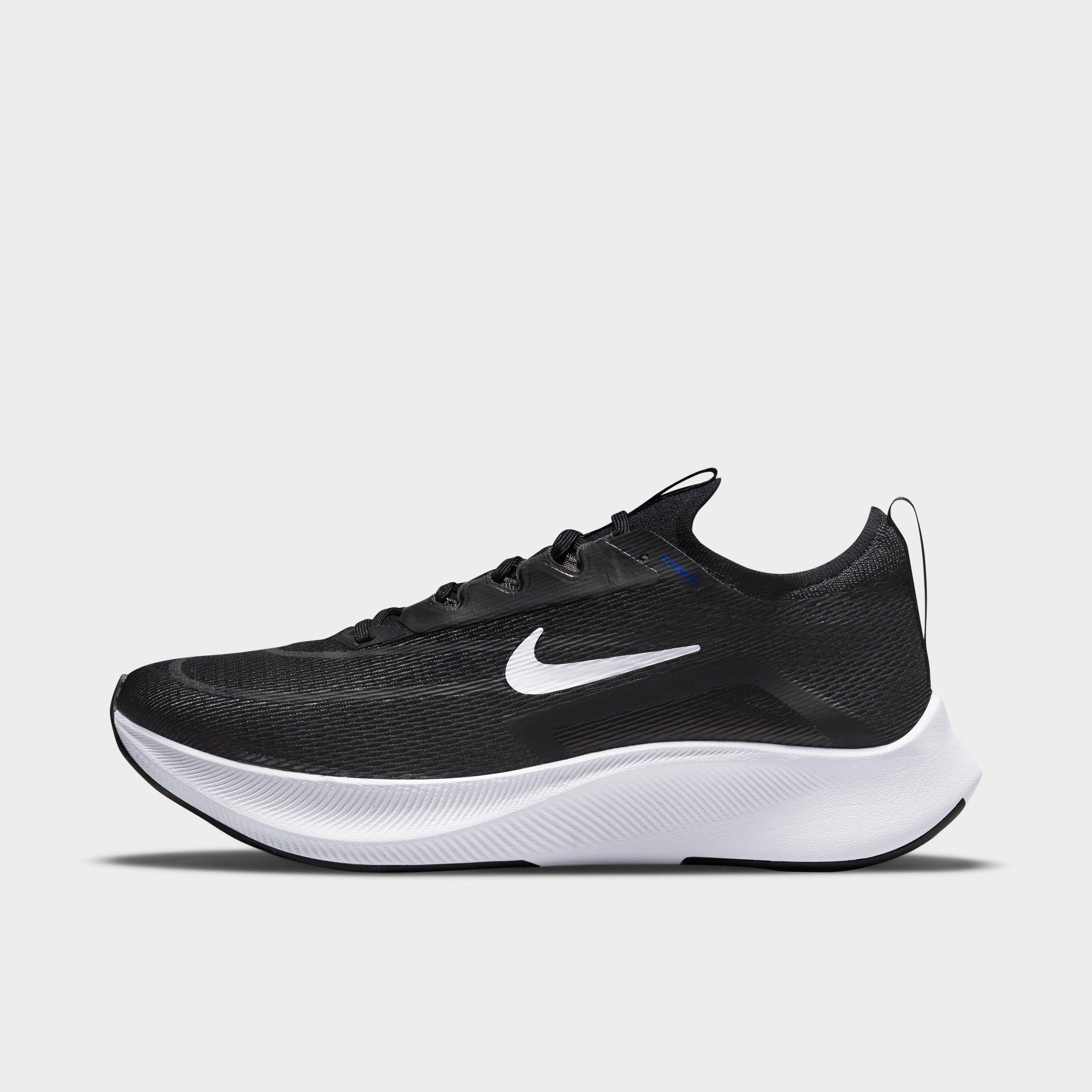 Nike Men's Zoom Fly 4 Running Shoes in Black/Anthracite/Racer Blue Size: 6.5