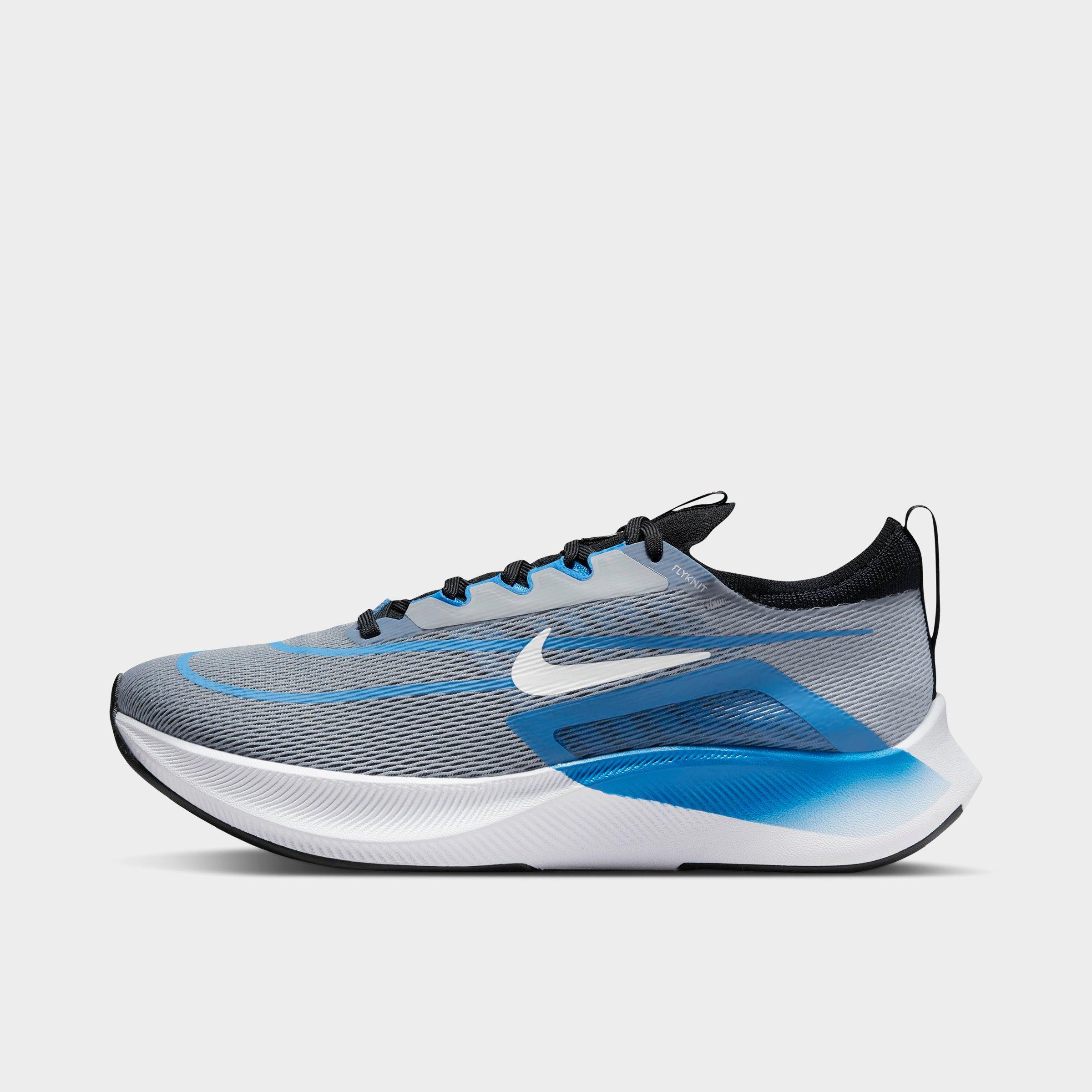 Nike Men's Zoom Fly 4 Running Shoes in Wolf Grey/Photo Blue/Black Size: 12.0