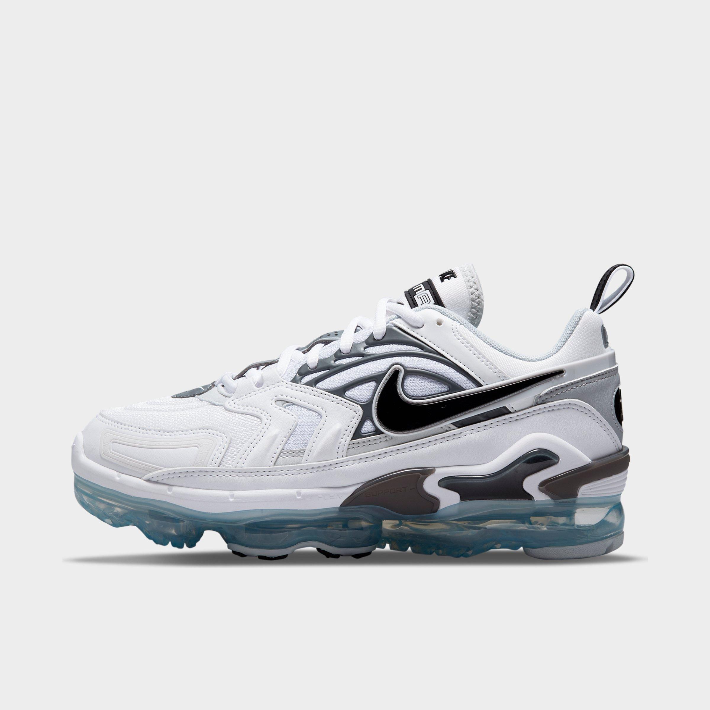 Nike Men's Air Vapormax Evo Running Sneakers From Finish Line In White/black/wolf Grey/dark Grey/pure Platinum
