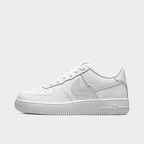 Nike Big Kids' Air Force 1 Low Casual Shoes In White/aura