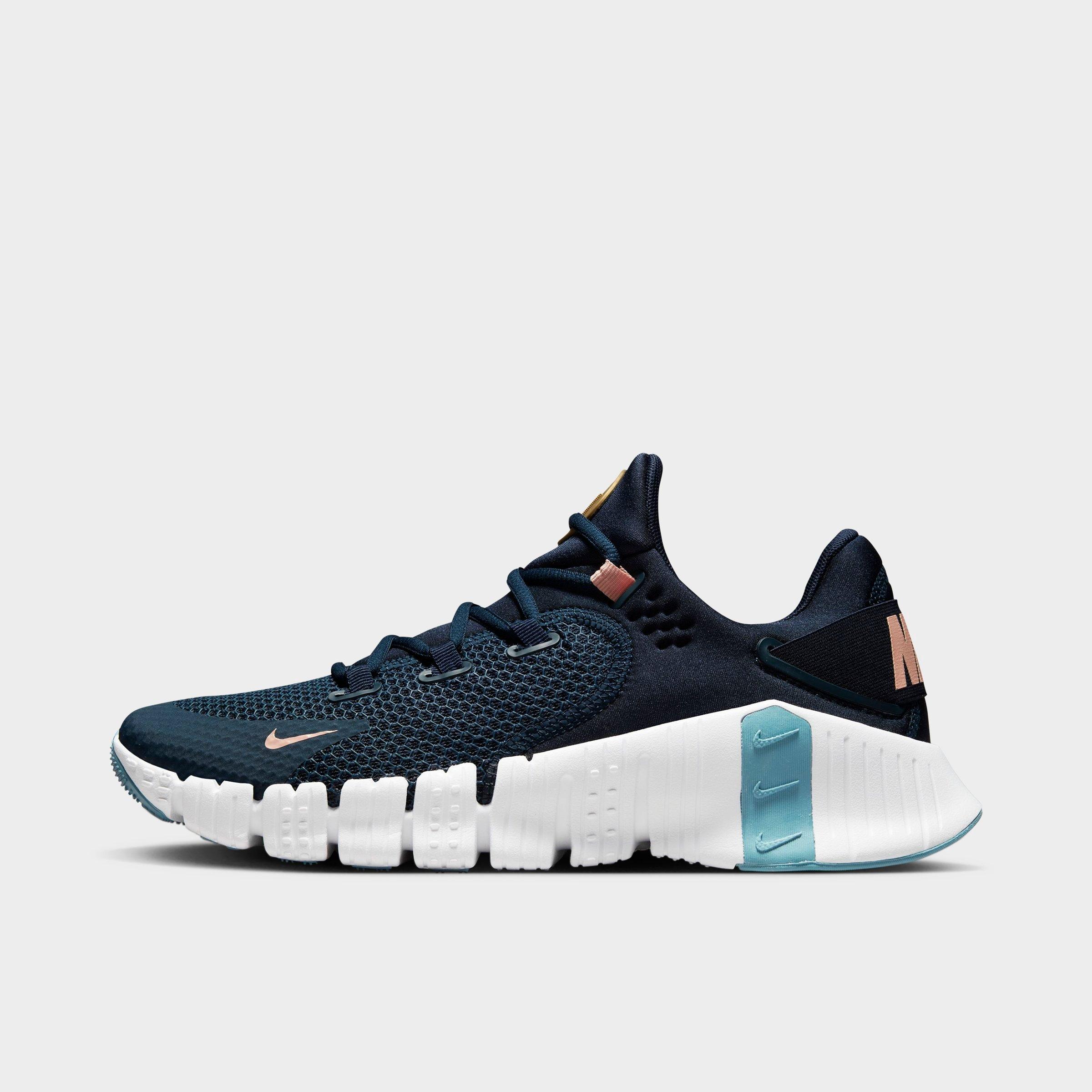 Nike Men's Free Metcon 4 Training Shoes In Armory Navy/cerulean/obsidian/arctic Orange