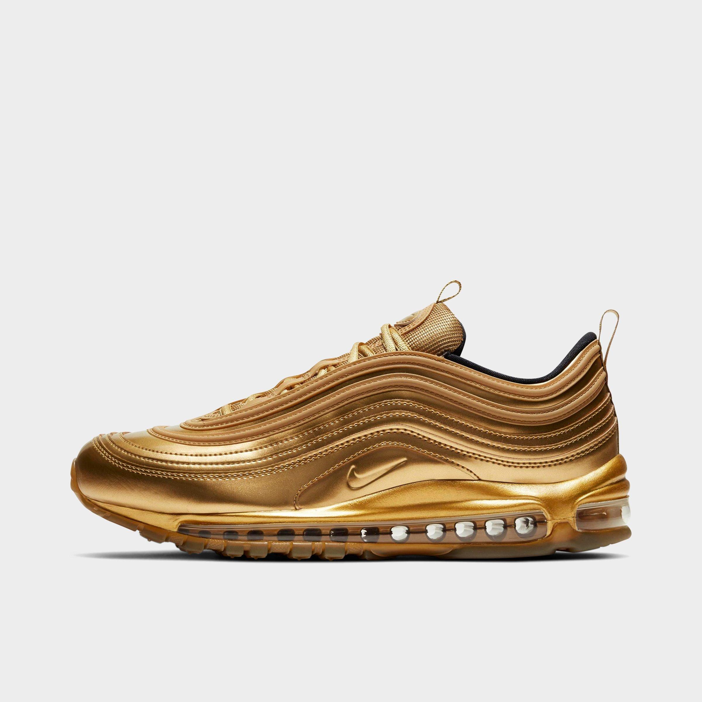 nike air max 97 gold trainers