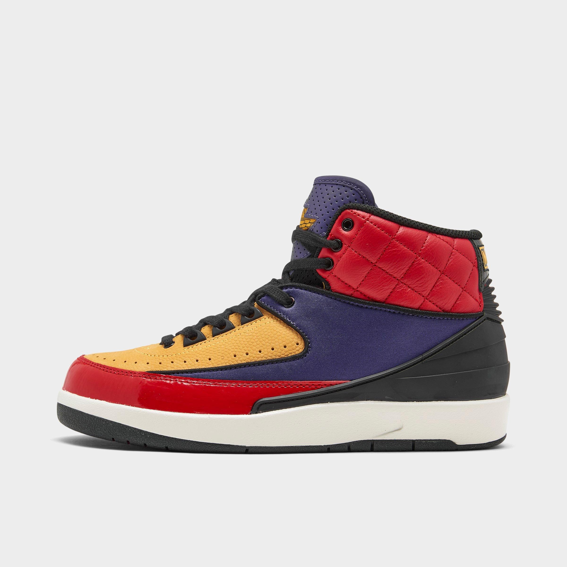 UPC 193154837070 product image for Women's Air Jordan Retro 2 Casual Shoes in Blue/Red Size 10.0 Leather | upcitemdb.com