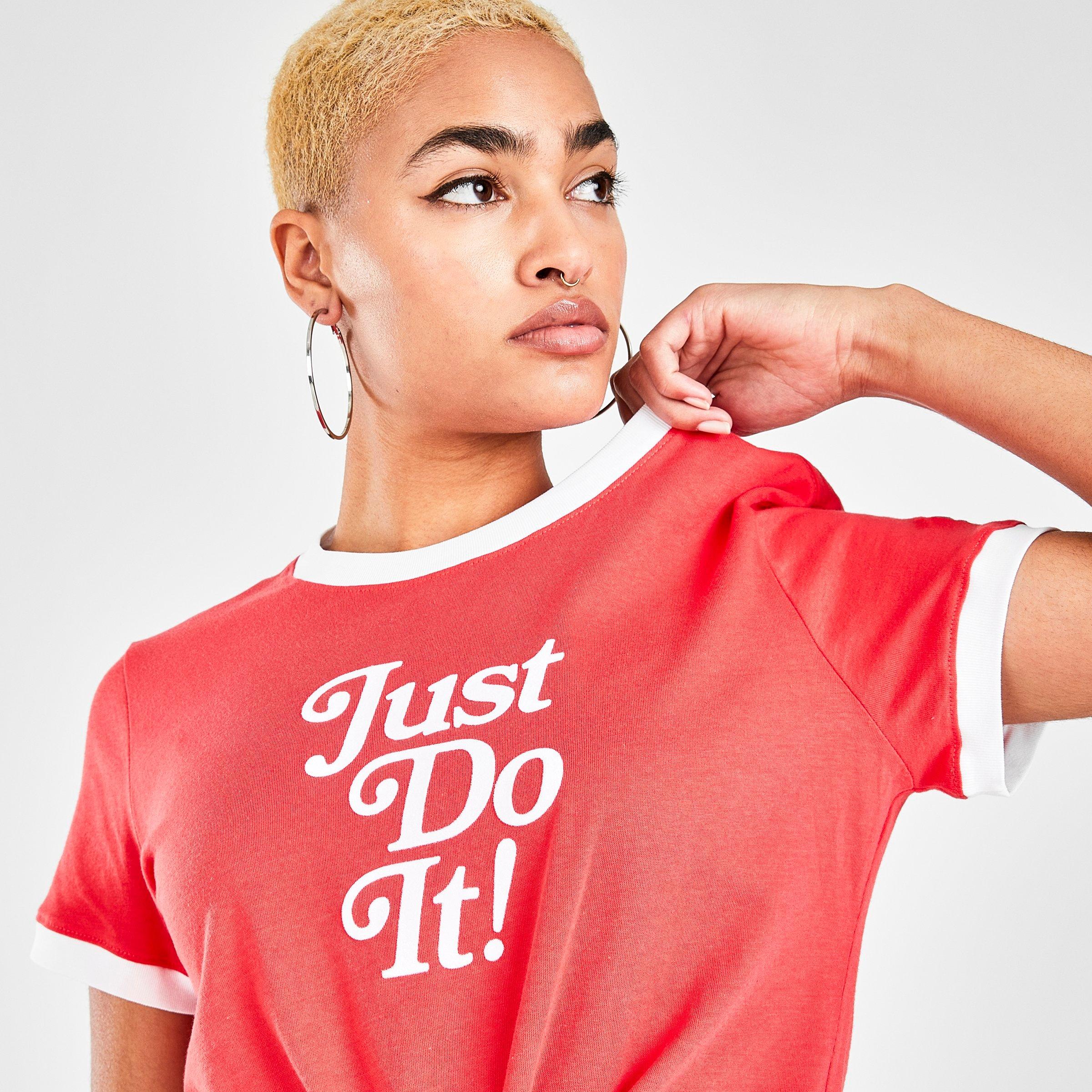 red nike t shirt women's