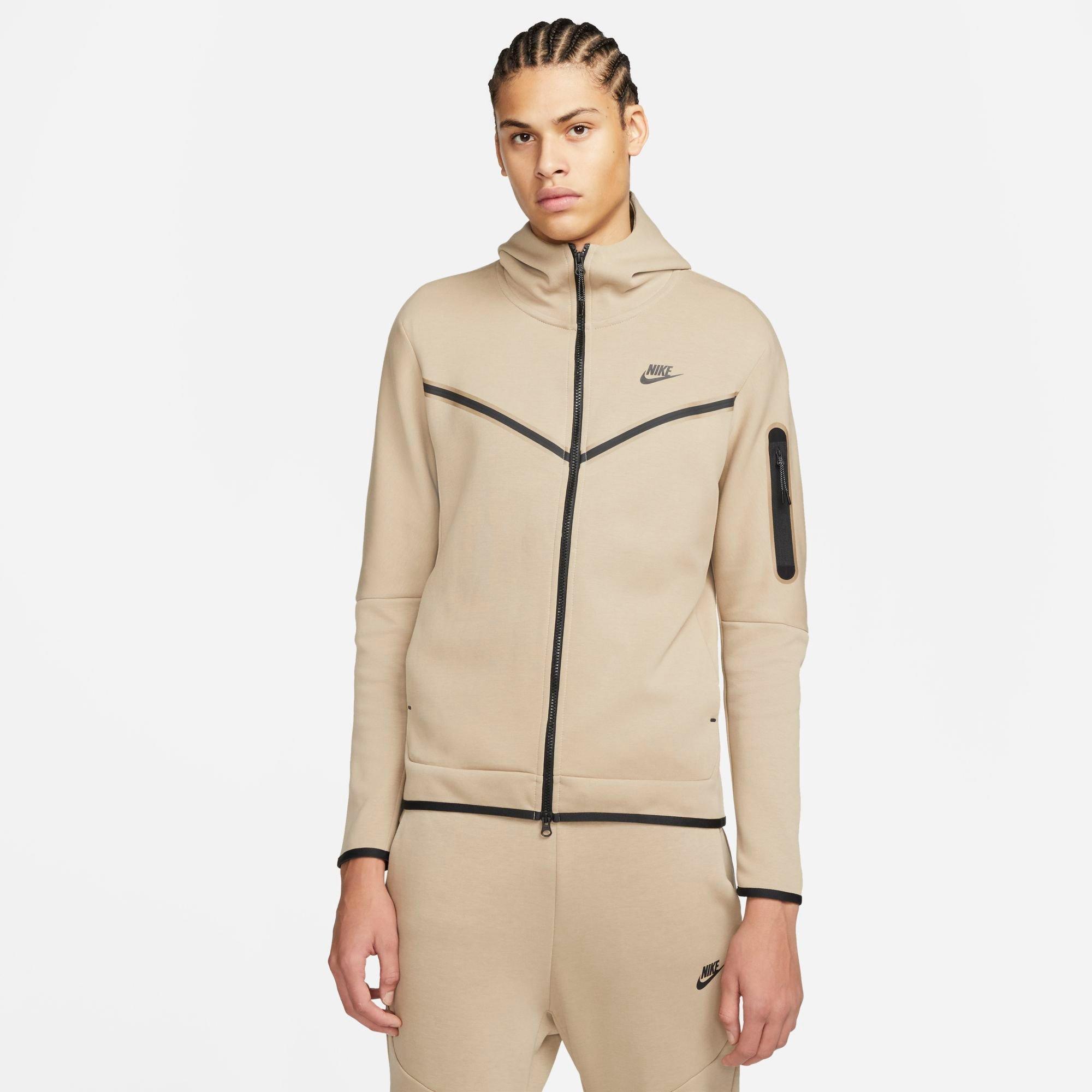 Nike Men's Sportswear Tech Fleece Taped Full-zip Hoodie In Mica Green ...