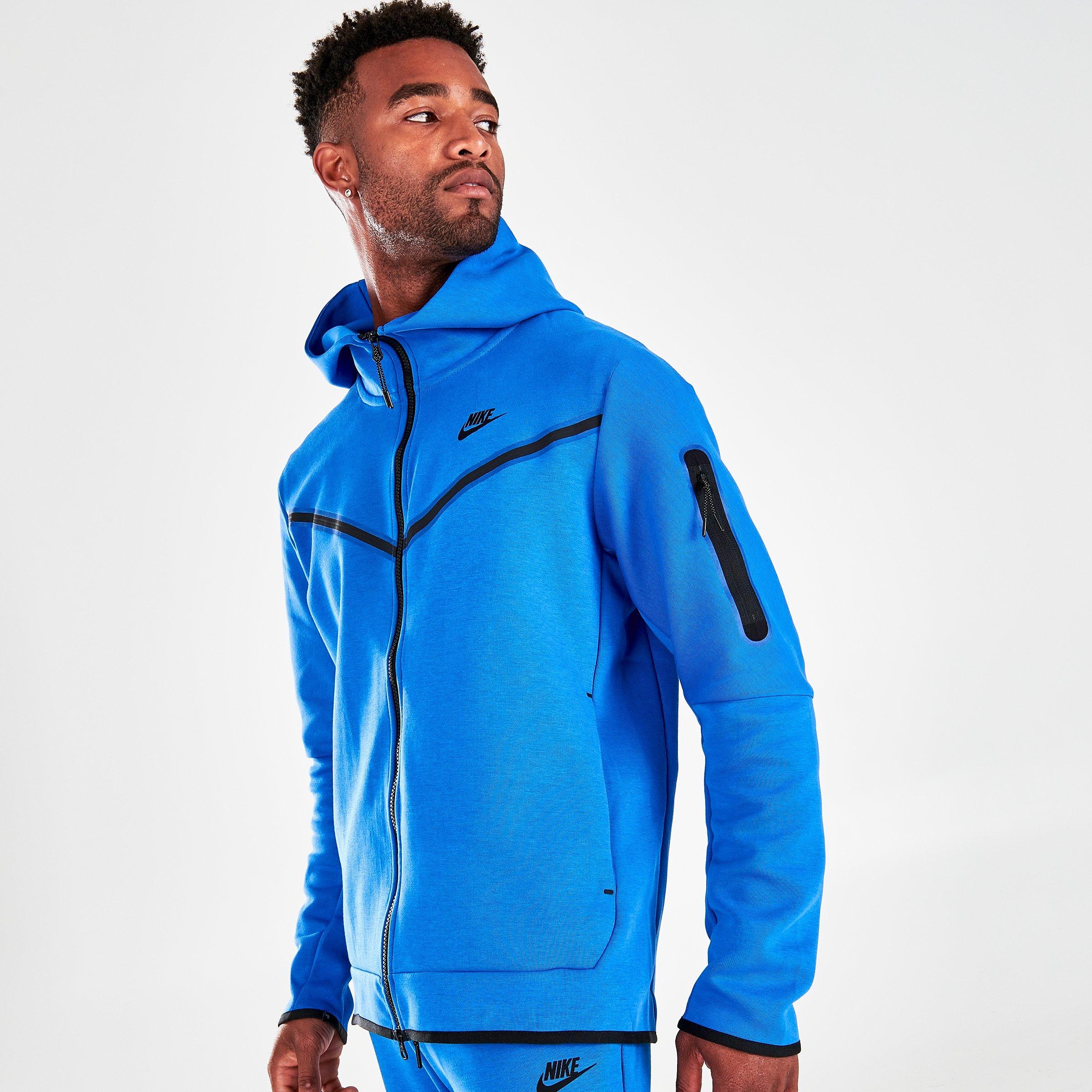 blue nike tech jacket