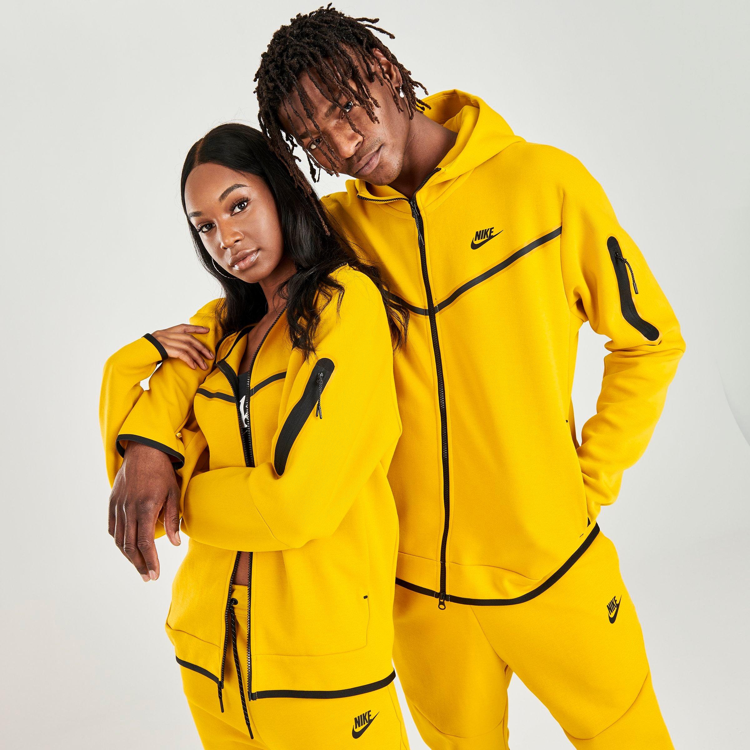 yellow nike tech fleece