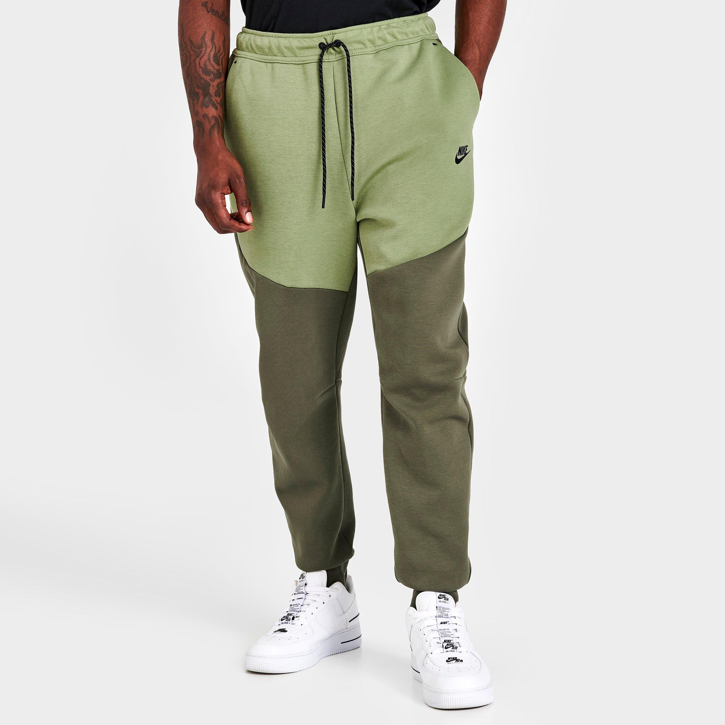 Nike Tech Jogging Pants In Medium Olive/black