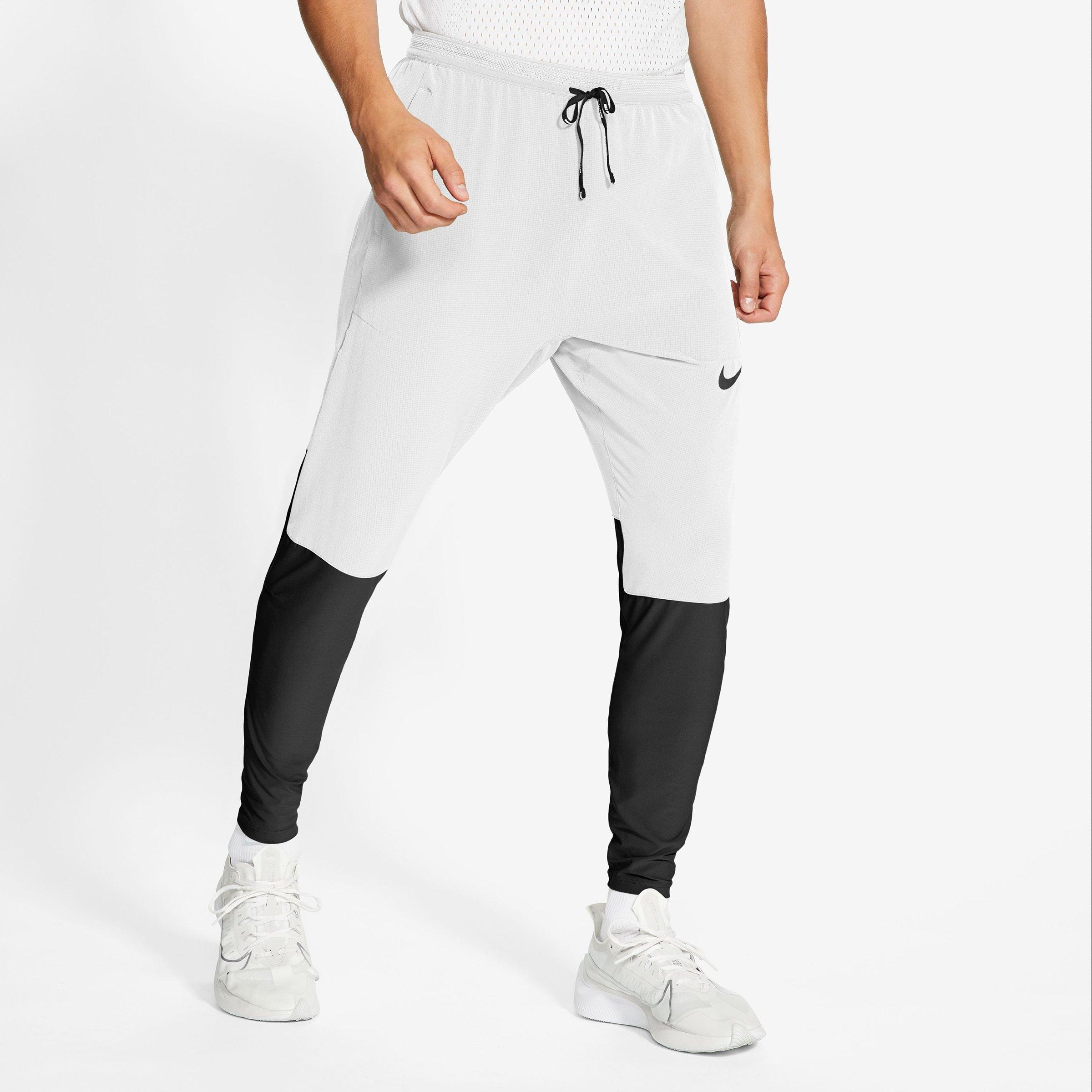 Nike Swift Men's Running Pants In White/black/black Reflective