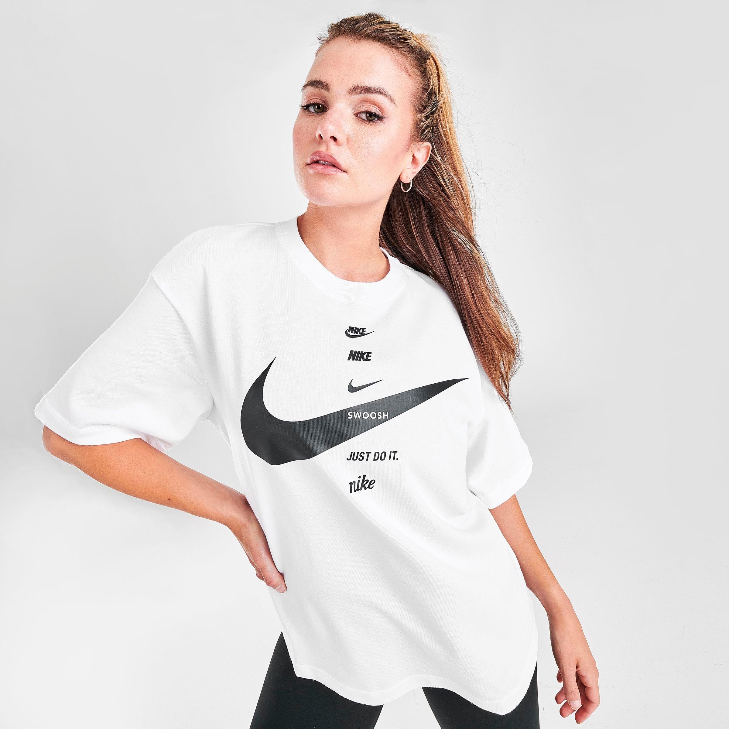 women's nike swoosh t shirt
