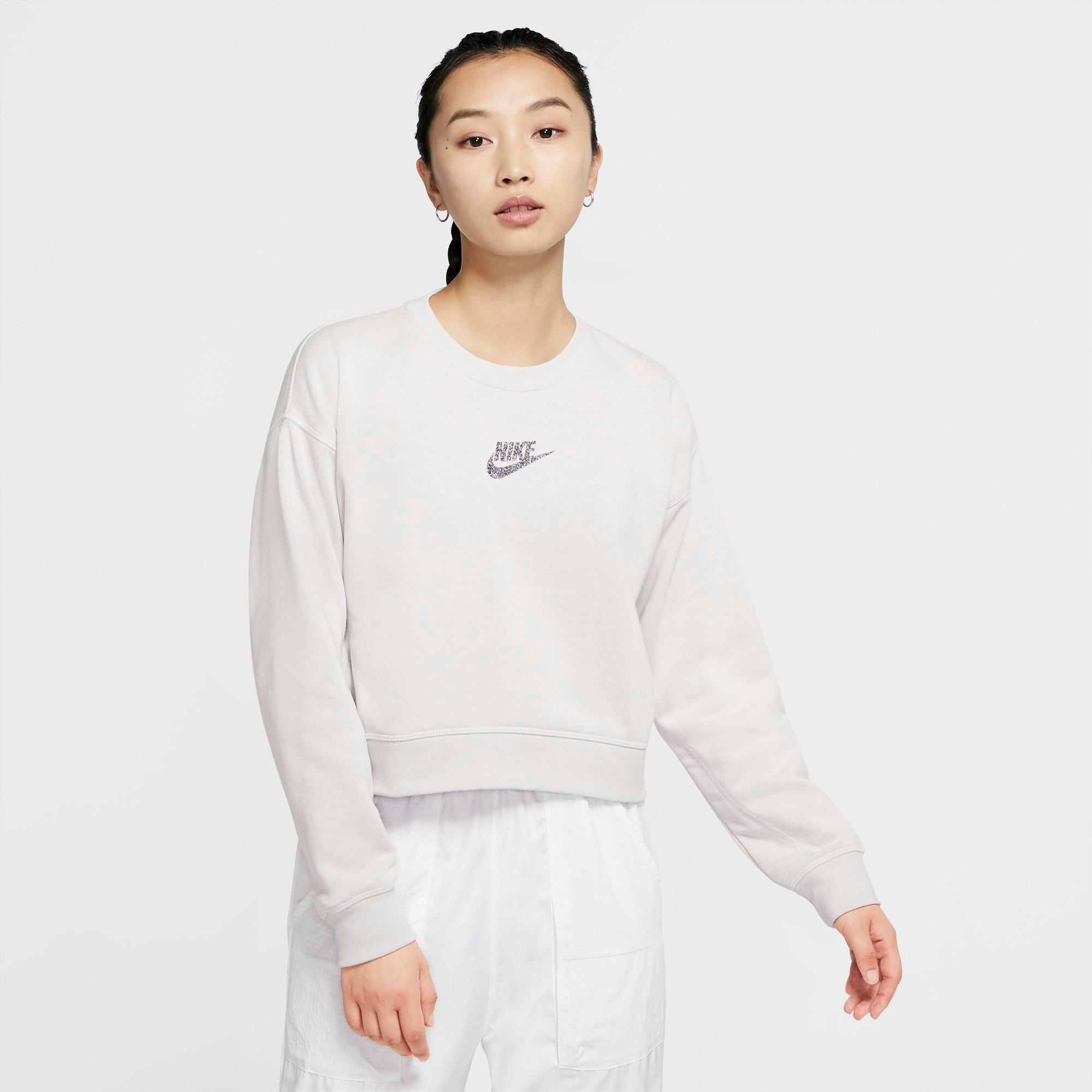 Nike Women's Sportswear Crewneck Sweatshirt in Platinum Tint Size: XS