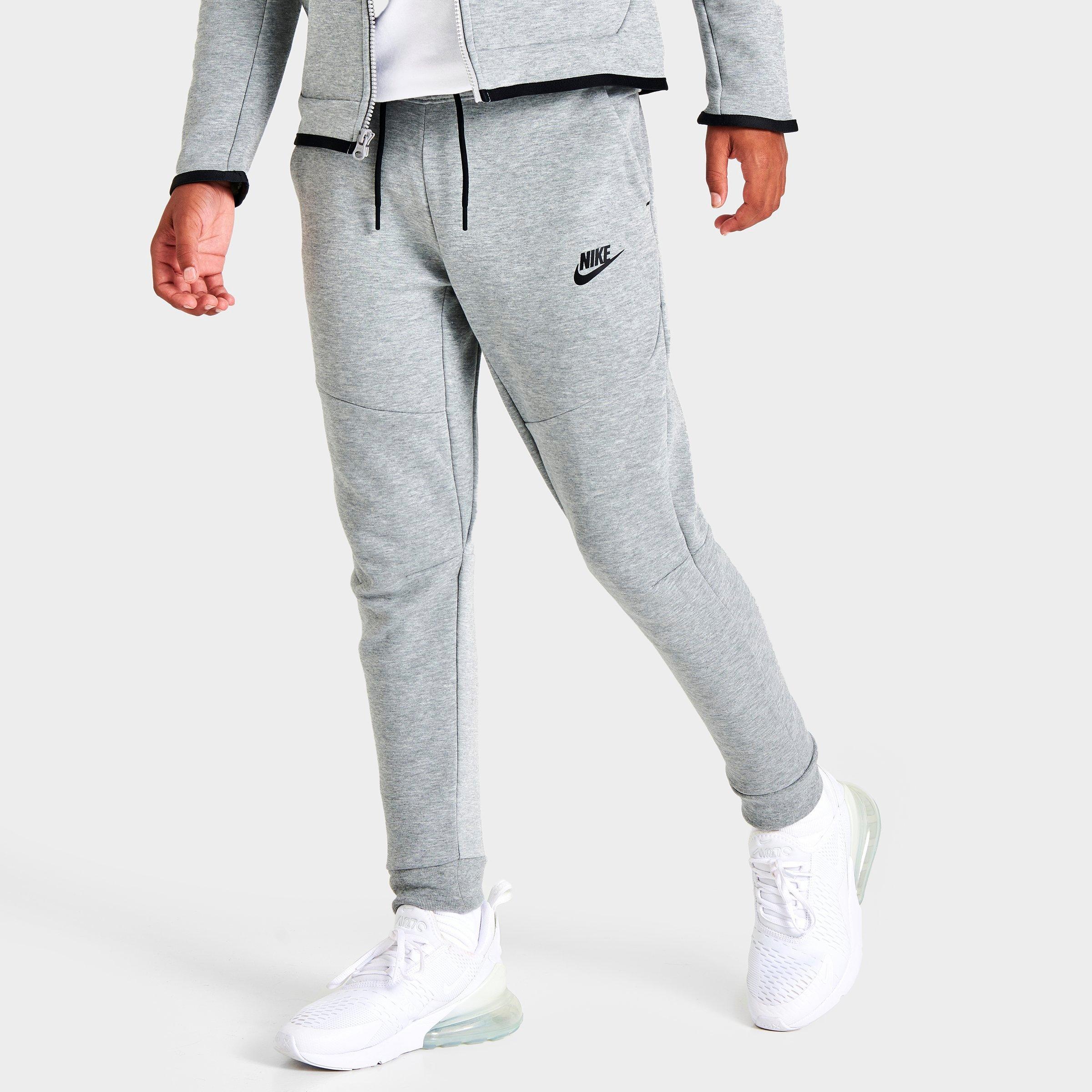 nike tech fleece grey and white
