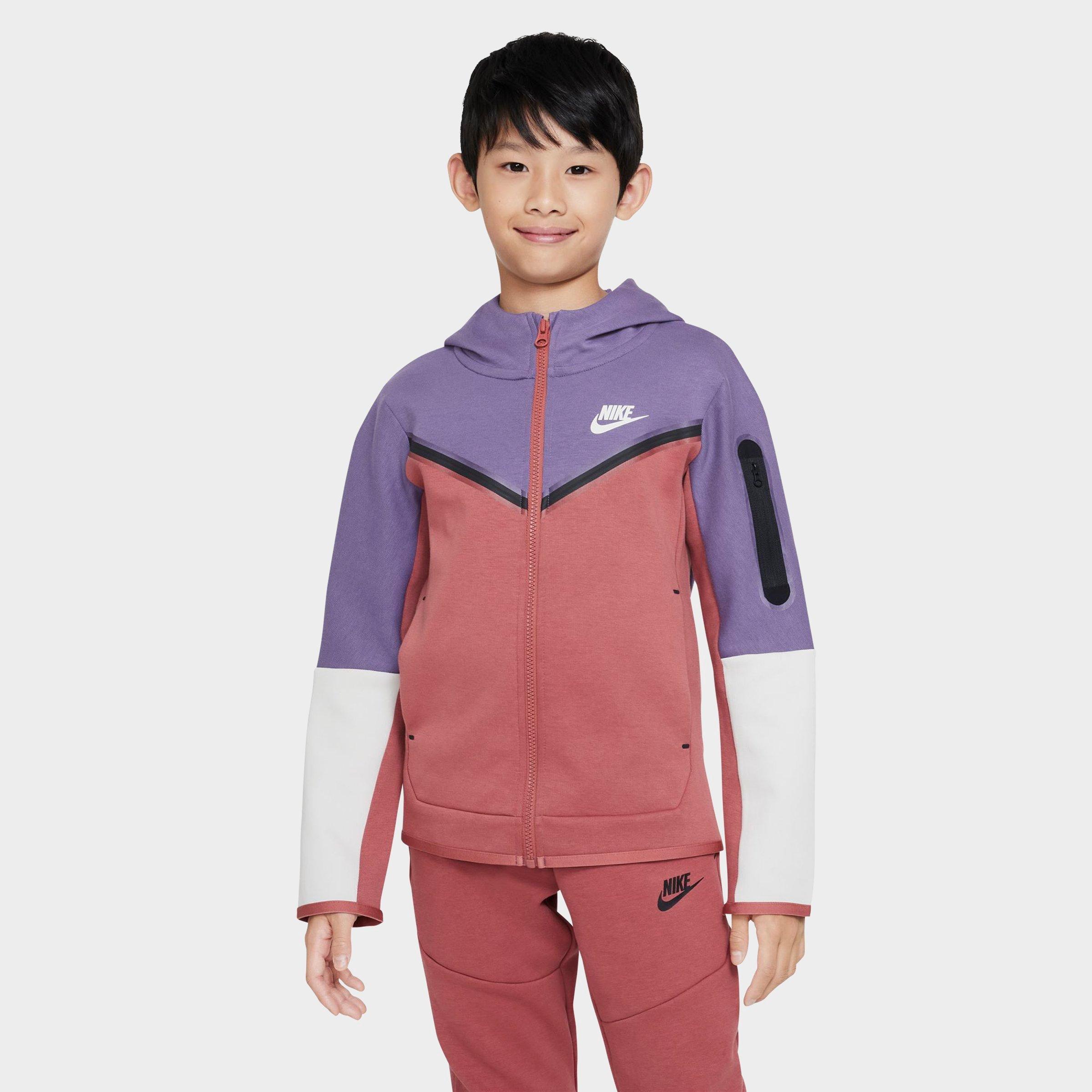 Nike Sportswear Tech Fleece Big Kids boys Full zip Hoodie In